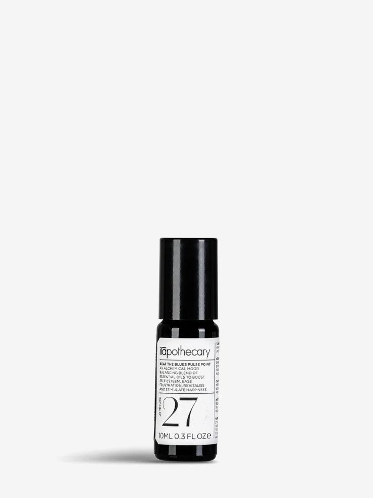 Ilapothecary Pulse Point Aroma Roller - Beat the Blues | Essential Oil Roll-On for Stress Relief & Mood Enhancement | Perfect for Travel, Work & Home Relaxation