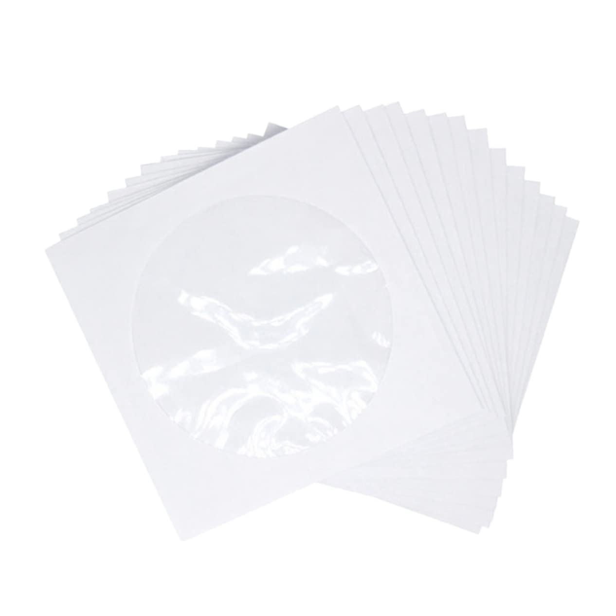 300-Piece CD Storage Organizer - White Classic CD/DVD Holder Case with Paper Sleeves | Portable Carrying Bag for CDs, DVDs & Media Collections | Perfect for Home, Office & Travel Organization