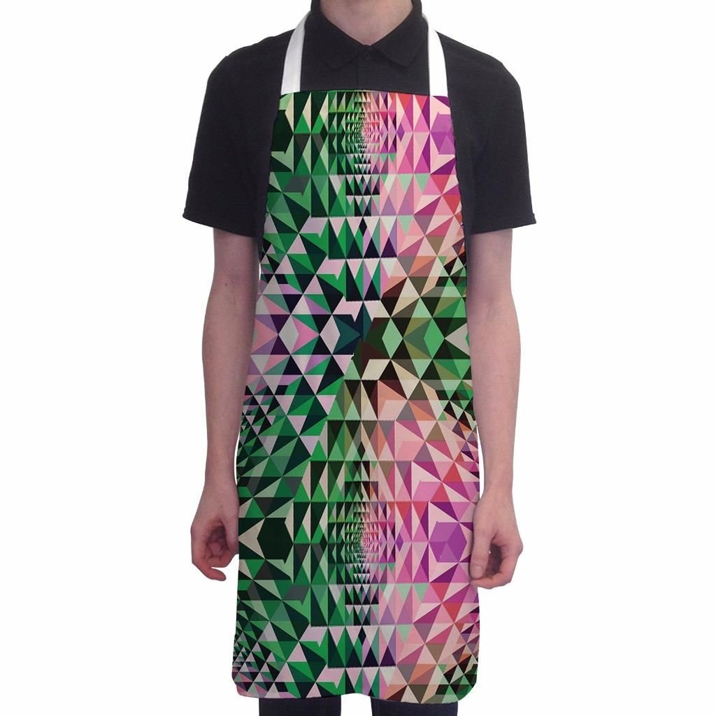 Funny Women's Apron with Abstract Triangle Design - Adjustable BBQ Cooking Apron for Kitchen, Baking & Grilling - Perfect Gift for Chefs & Home Cooks (Great for Parties, Holidays & Housewarming Gifts)