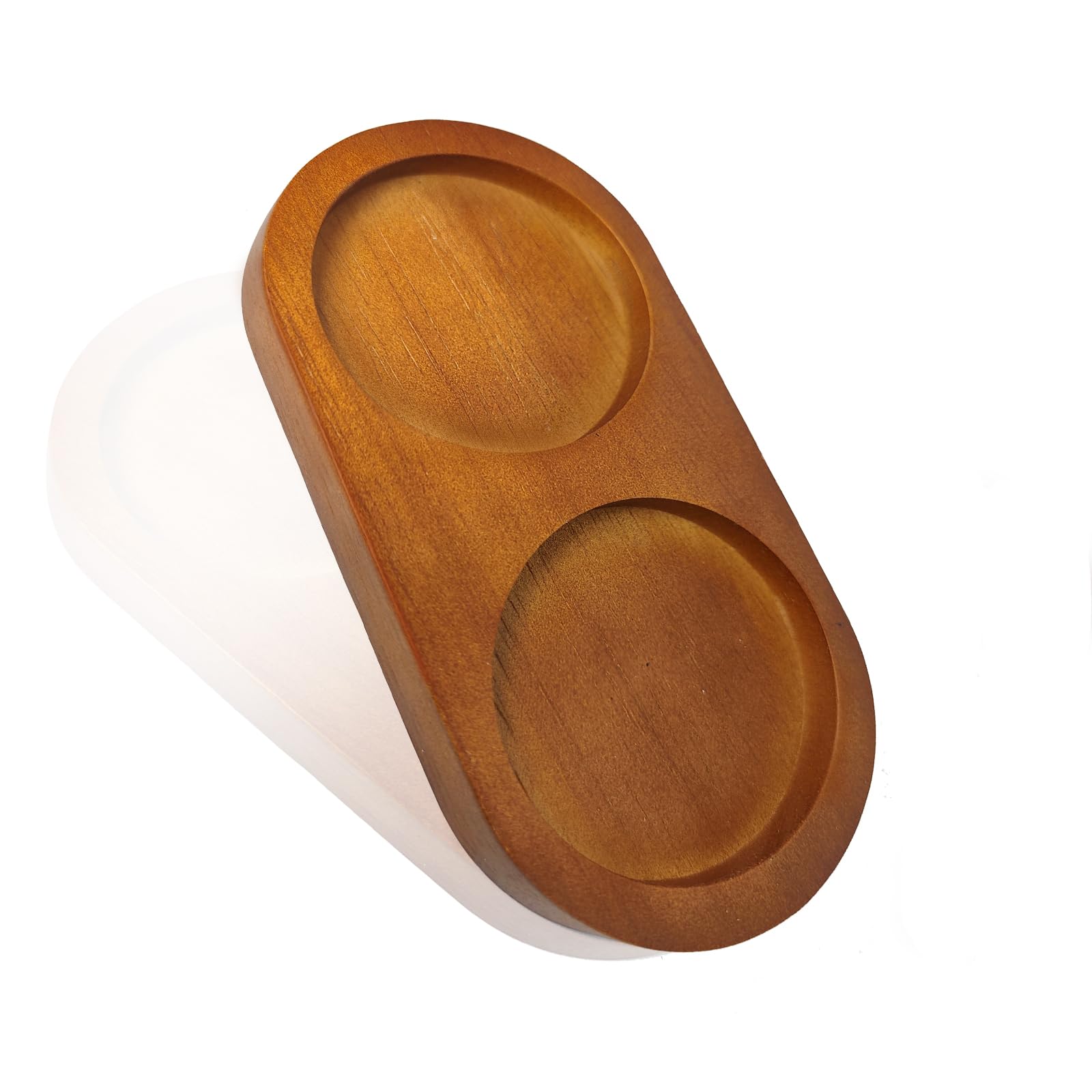 Premium Rubberwood Salt and Pepper Mill Tray - 2.76