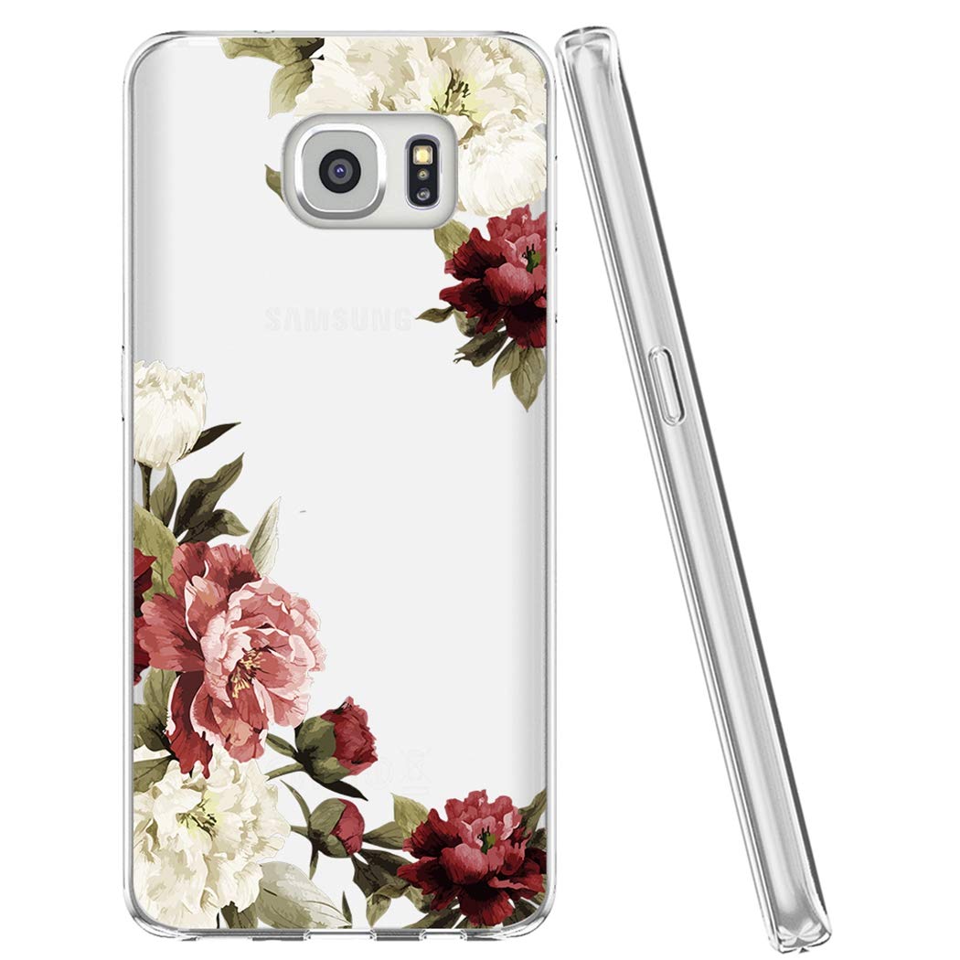Samsung Galaxy S7 Case - Clear Soft TPU Shockproof Protective Phone Cover with Blossom Flower Design for Women & Girls | Perfect for Everyday Use, Work, and Travel