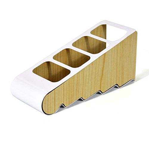 WALNUTA Creative Multi-Grid TV Remote Control Organizer Box - Wooden Home Storage Solution for Coffee Table, Living Room & Bedroom (Color B) - Perfect for Organizing Remotes, Keys & Small Essentials