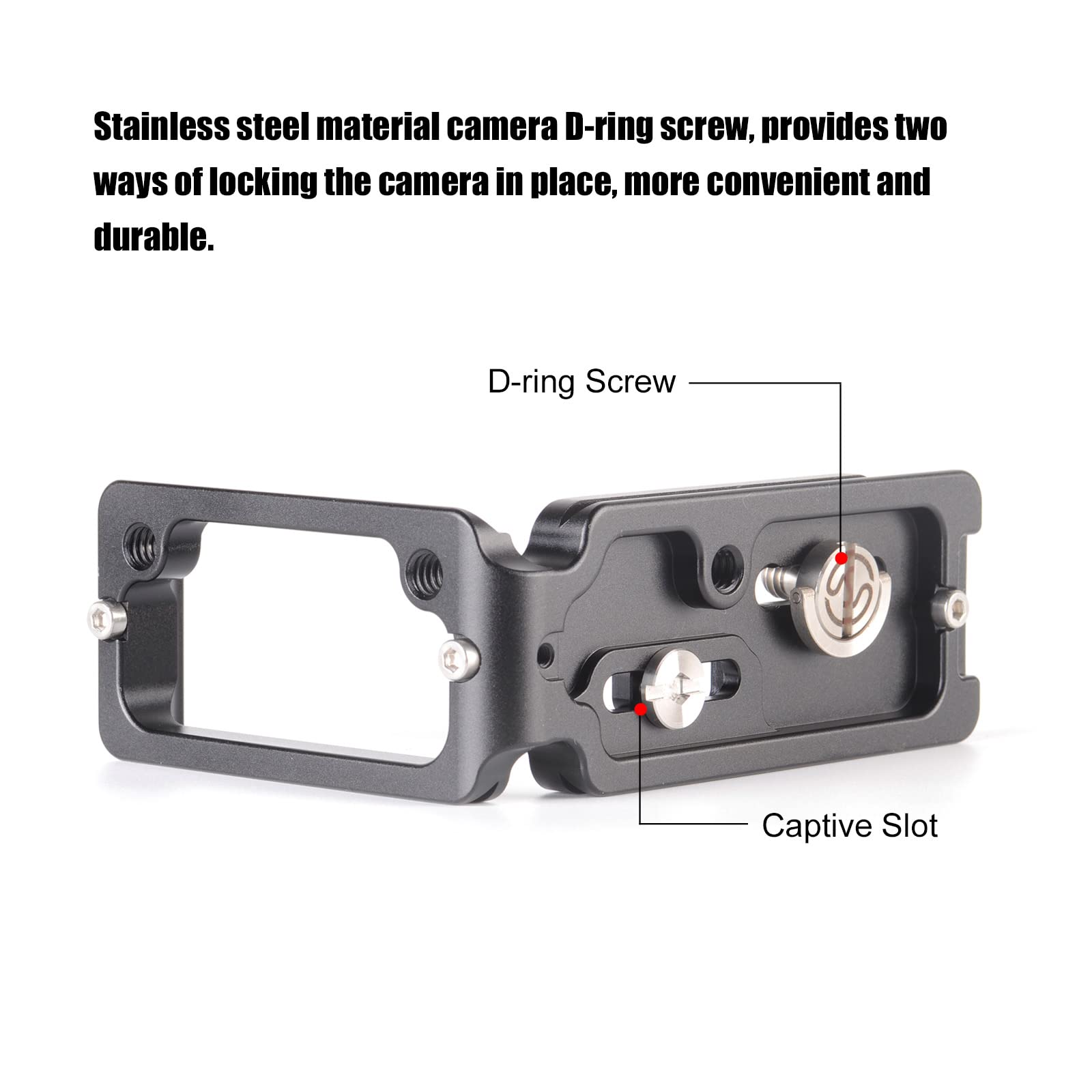 Sunwayfoto PCLO-RP L-Bracket for Canon EOS RP & R8 - Arca Swiss Compatible Quick Release Plate for Landscape & Portrait Photography