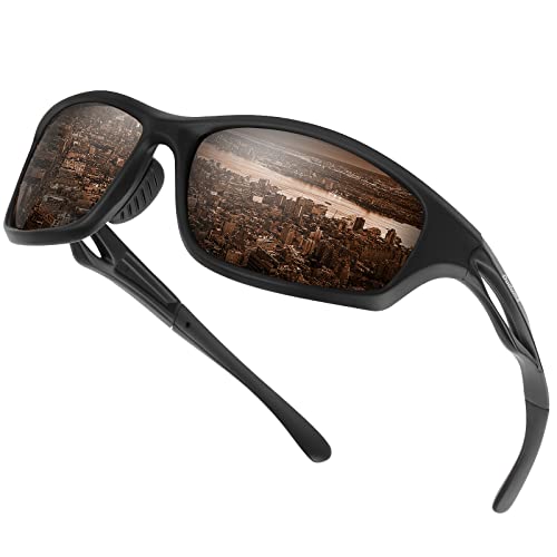 Black Matte Frame With Brown Lens