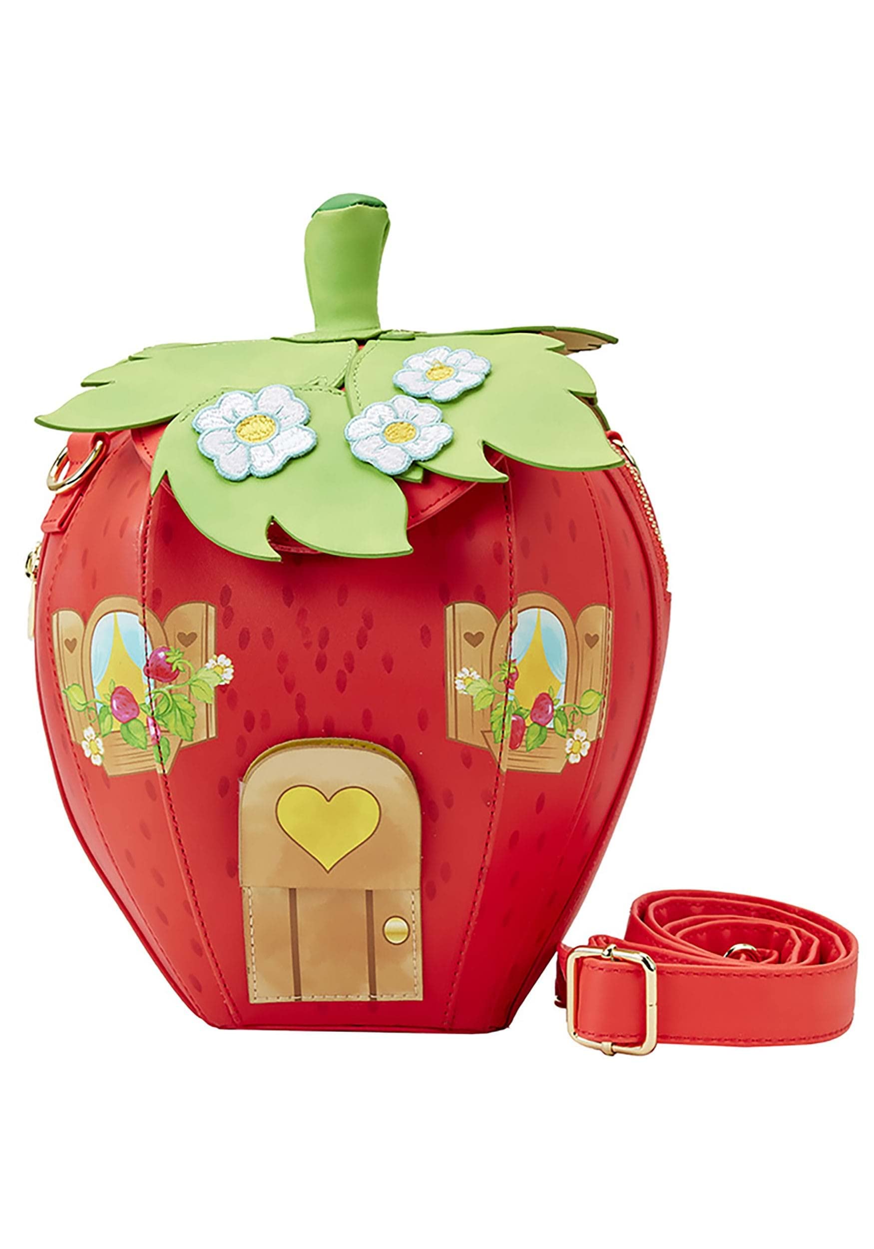 Loungefly Strawberry Shortcake Strawberry House Crossbody Bag - Cute Cartoon Character Purse for Women & Girls | Perfect for Disney Trips, Anime Conventions & Everyday Use
