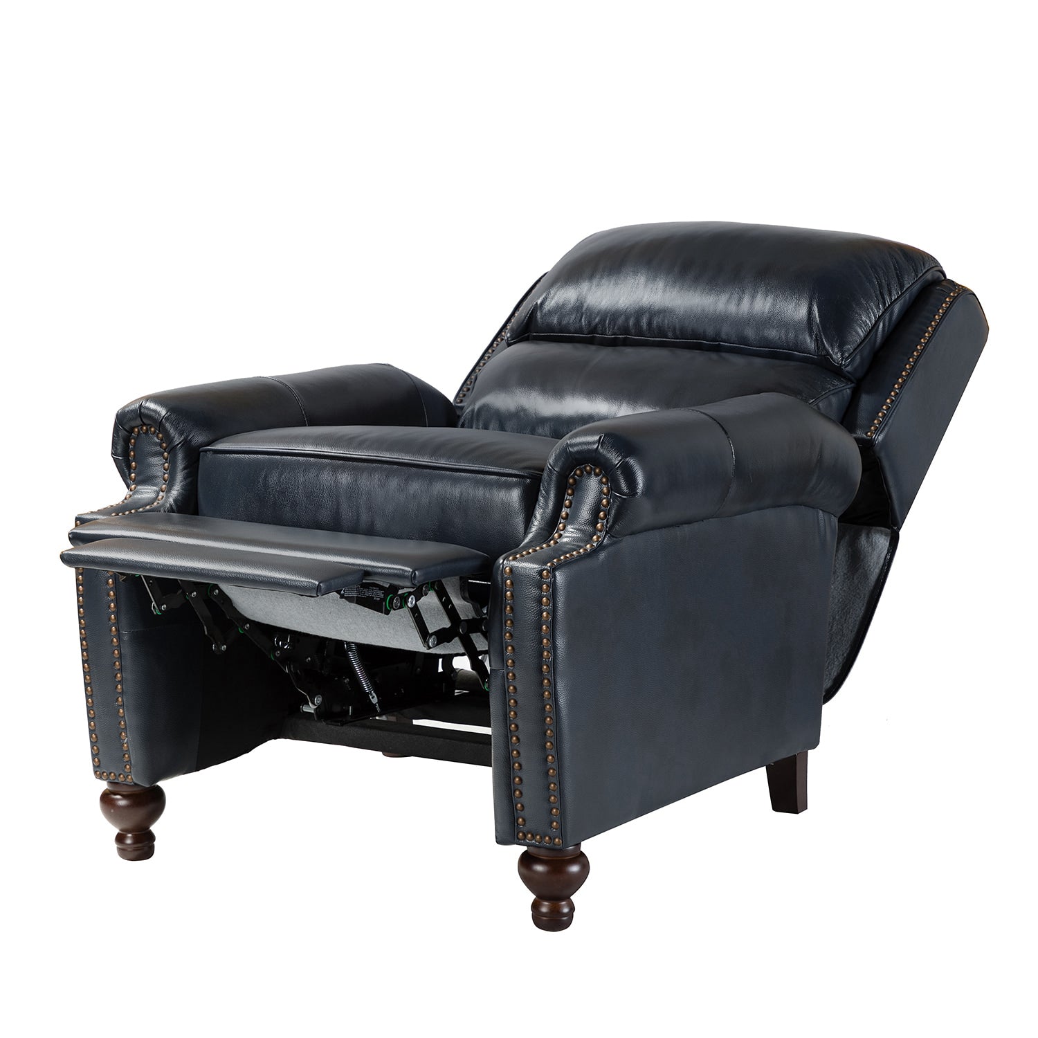 Mid Century Modern Genuine Leather Recliner Chair - Consuela Handcrafted Lounge Chair for Living Room, Office & Home Theater