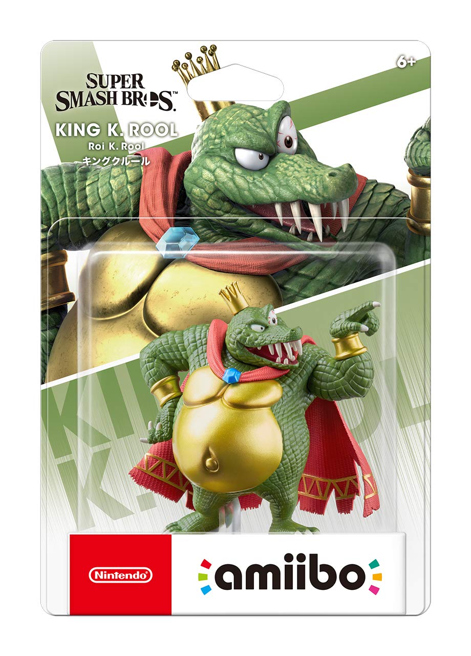 Original Nintendo amiibo King K. Rool - Super Smash Bros Series Figure - Japan Import - Collectible Gaming Accessory for Nintendo Switch & Wii U - Perfect for Smash Battles & Display