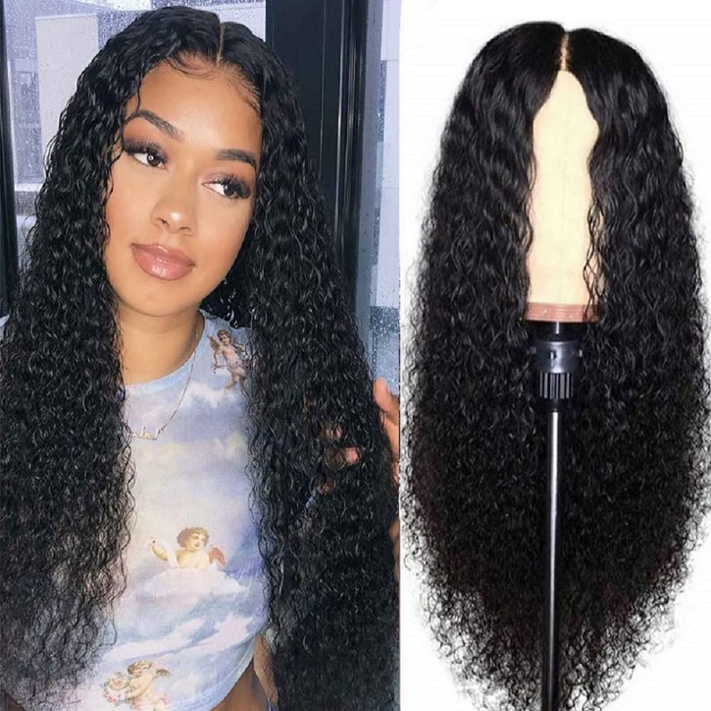 28IN Black Curly Synthetic Wig for Women - Natural Looking Heat Resistant Hairpiece for Cosplay, Halloween & Daily Wear