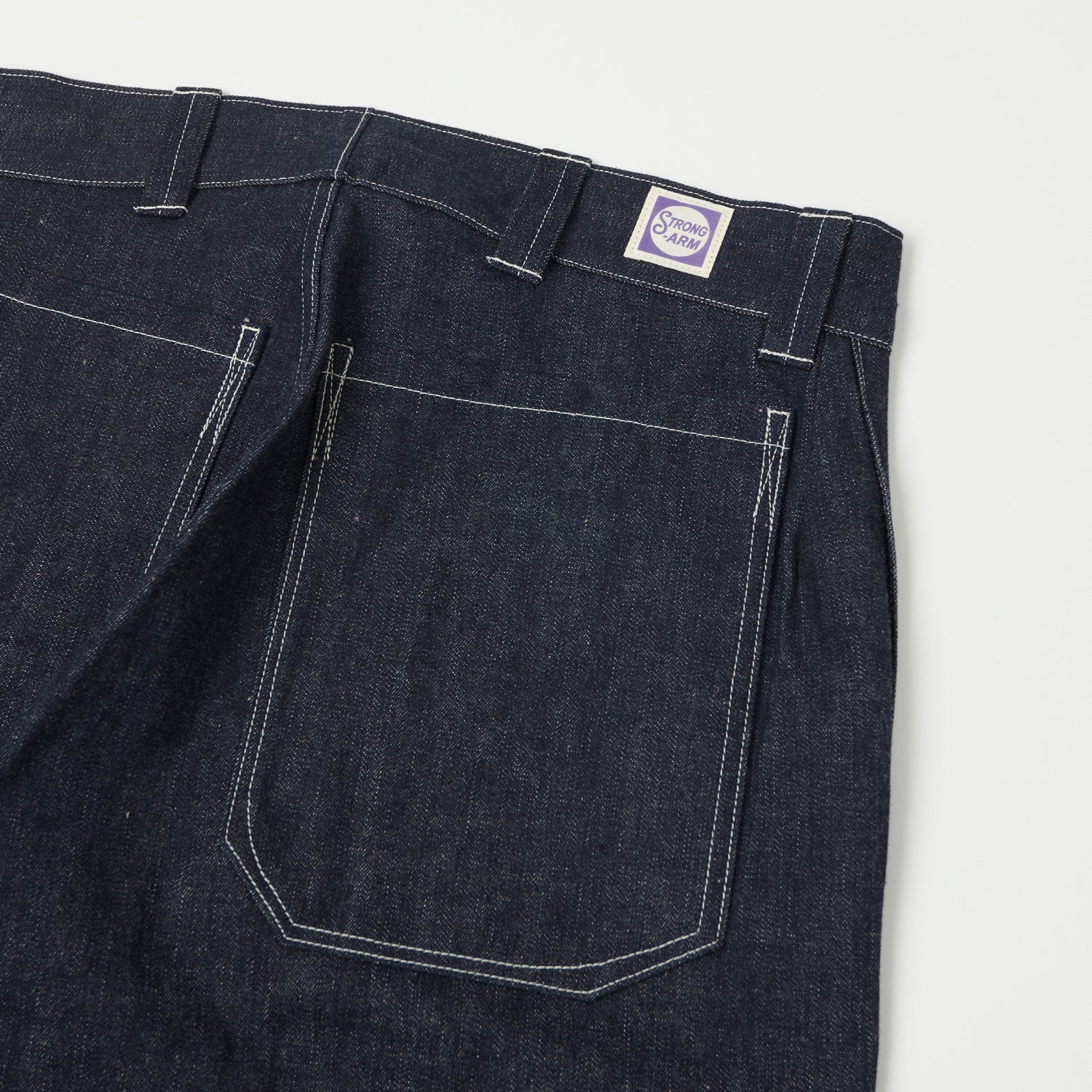 John Gluckow Denim 'Netmakers' Trouser Raw - Premium Raw Denim Pants for Men | Durable & Stylish for Work, Casual & Outdoor Activities