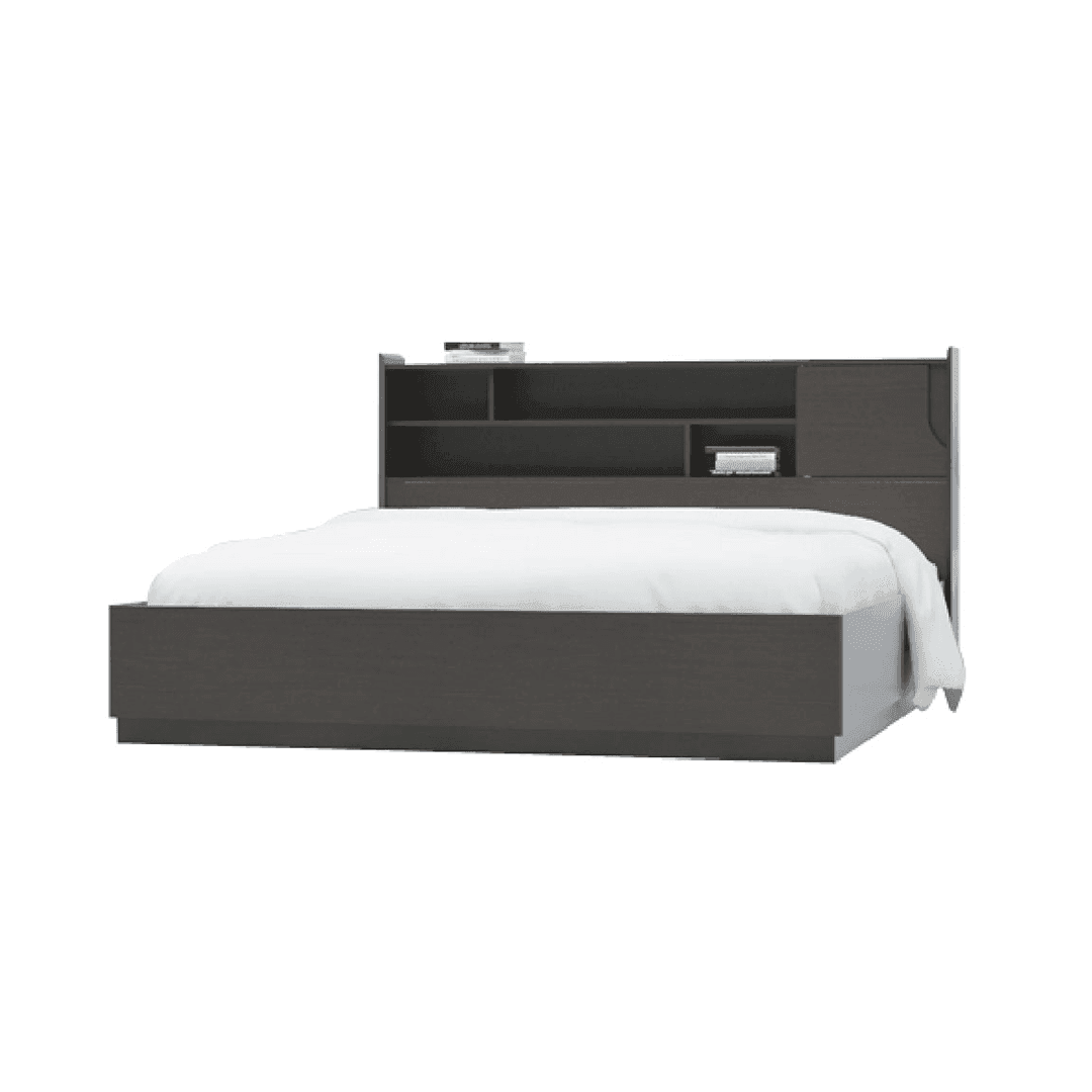Garnette Solid Wood Queen Size Bed Frame - Sturdy & Elegant Platform Bed for Master Bedroom, Guest Room, or Dormitory
