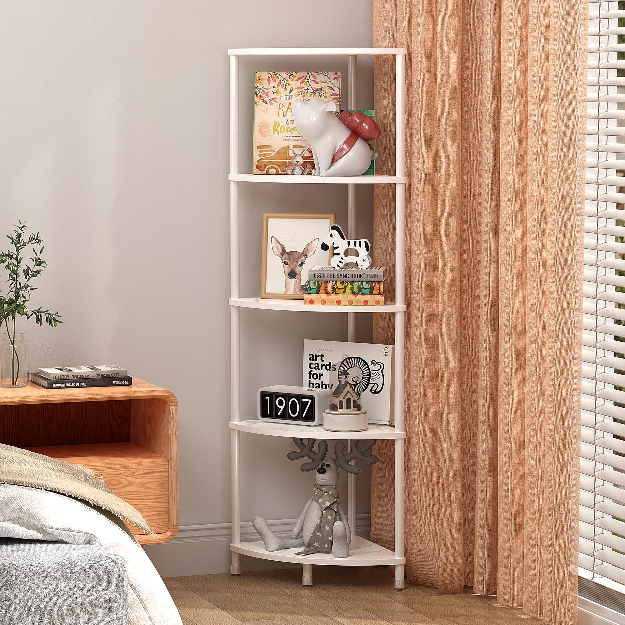 5-Tier Corner Shelf Stand - 44.1