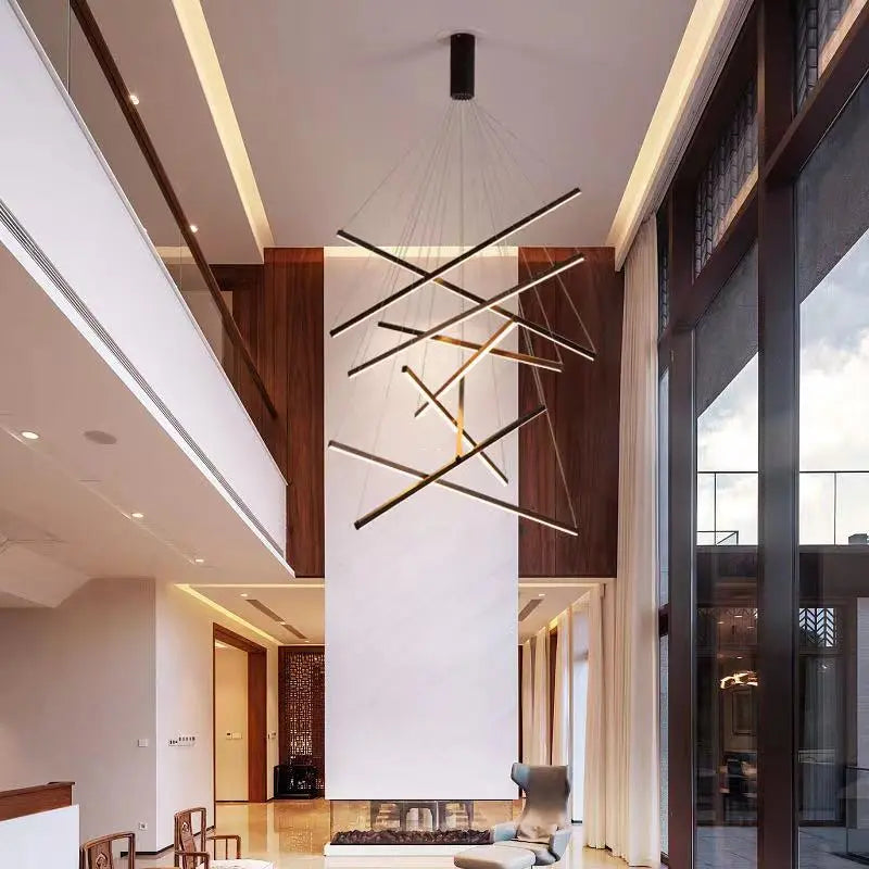 Modern Crystal Foyer Chandelier - Elegant Entryway Lighting Fixture for Hallway, Staircase & Luxury Home Décor | Perfect for Contemporary Living Rooms & Grand Entrances