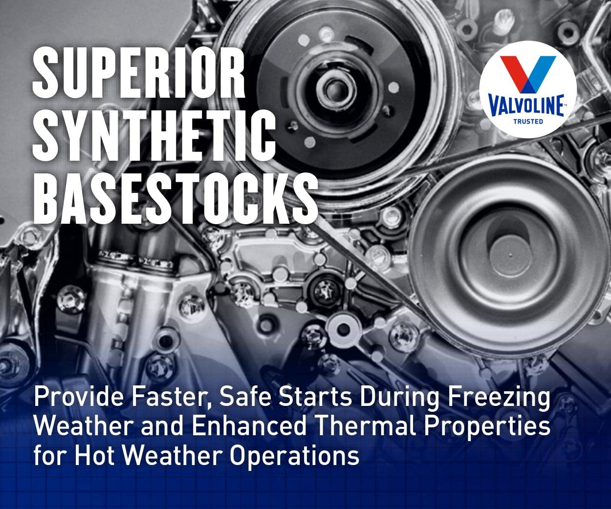 Valvoline Premium Blue Extreme SAE 5W-40 Full Synthetic Diesel Engine Oil 1 Gallon (Case of 3) - Heavy Duty Protection for Trucks, SUVs & Commercial Vehicles