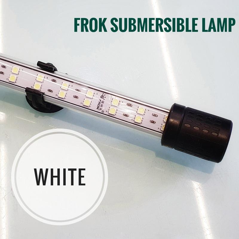 FROK Submersible LED White Light - 40 to 180cm Adjustable Underwater Lighting for Pools, Aquariums & Fountains | Energy Efficient & Waterproof Design