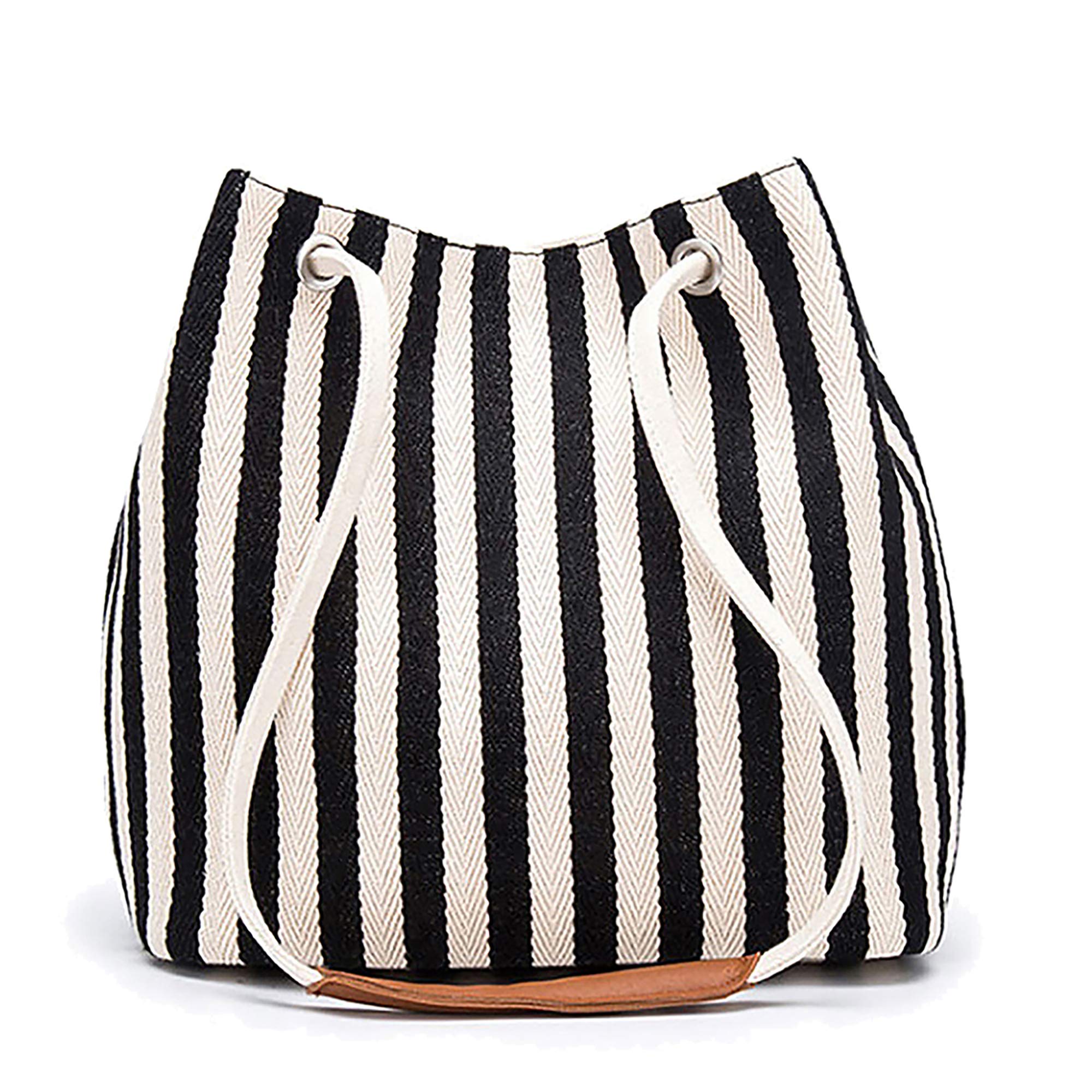 BYDENWELY Women's Canvas Tote Bag - Small & Medium Size Shoulder Bag for Work, Travel & Beach | Lightweight Everyday Purse for Office, Shopping & Vacation