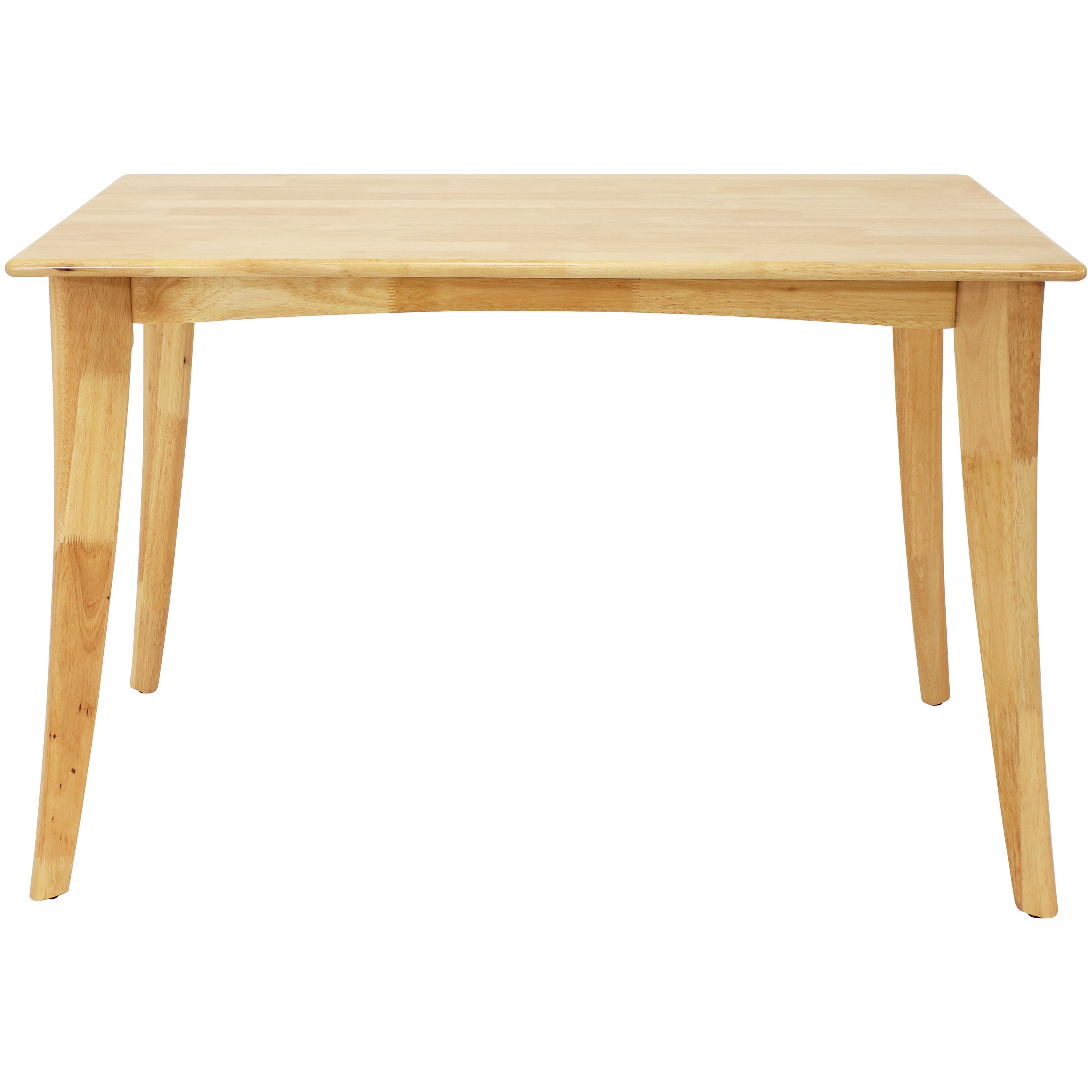 Sunnydaze James 4-Foot Mid Century Modern Dining Table - Natural Wood Finish - Perfect for Small Spaces, Dining Rooms & Kitchen Nooks