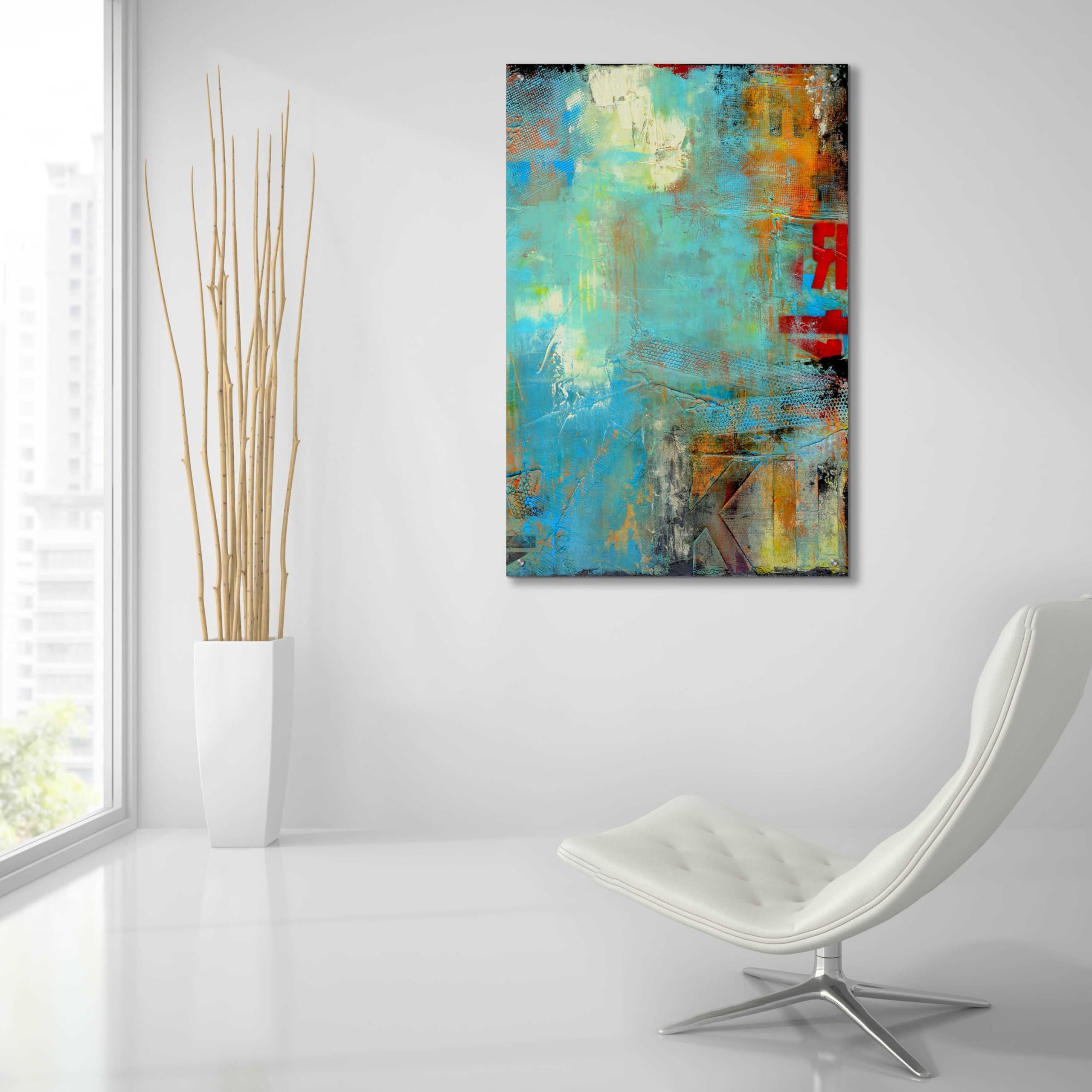 Epic Art 'Detour 84 II' by Erin Ashley - Premium Acrylic Glass Wall Art Painting 24x36 Inches - Modern Home Decor for Living Room, Bedroom & Office