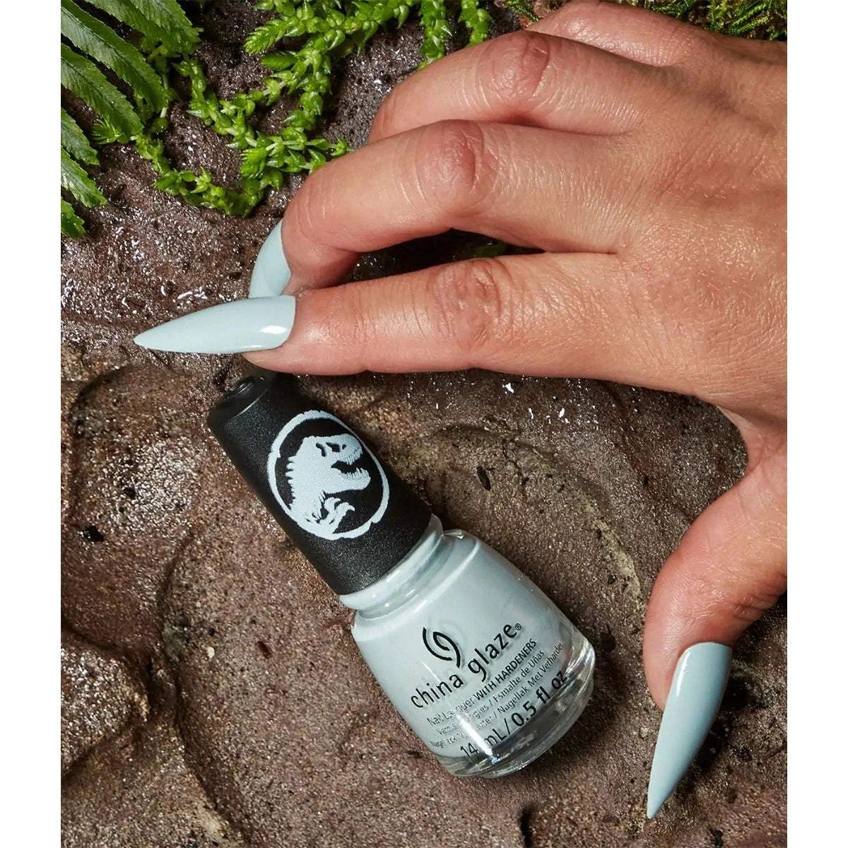 China Glaze T. Rex Appeal Nail Polish - 0.5 oz / 15ml - #85229 - Dinosaur-Inspired Green Shade for Professional Salon & At-Home Manicures