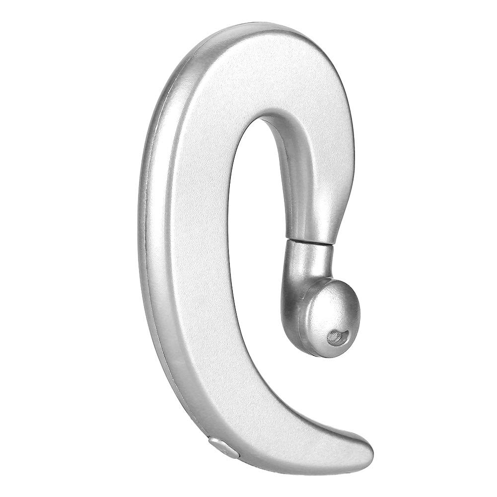 BTIHCEUOT Wireless Ear Hook Headphones - Ergonomic Pain-Free Design, 180° Rotatable for Cycling & Driving, Chinese/English Voice Prompt (Silver) - Perfect for Sports, Commuting & Outdoor Activities
