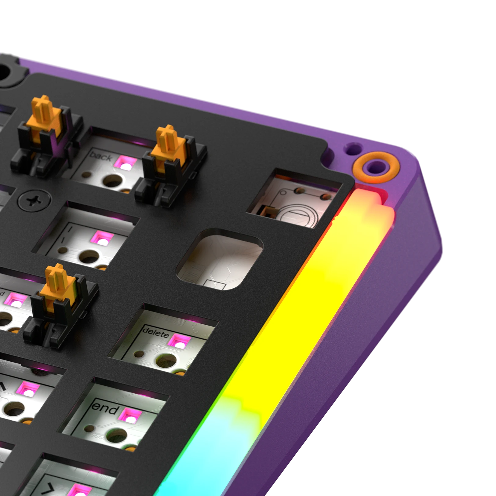 GMMK 3 65% Mechanical Keyboard Bottom Case - Limited Edition Metal Synth Purple for Gaming & Typing | Perfect for PC Setup & Custom Keyboard Builds