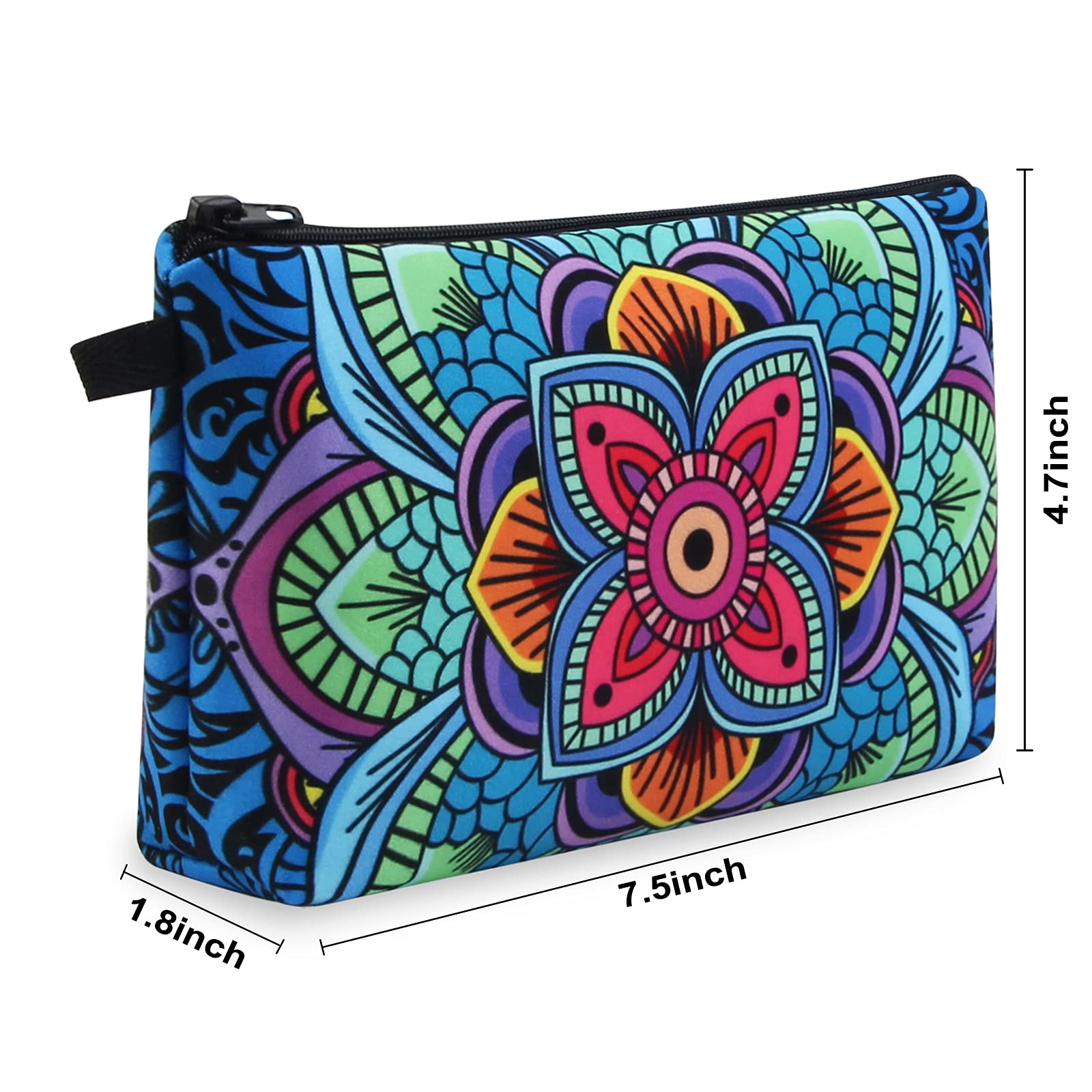 MAGEFY Small Makeup Bag for Women - Cute Cosmetic Pouch Travel Organizer (2 Pack, Blue) | Perfect for Travel, Gym & Daily Essentials Storage