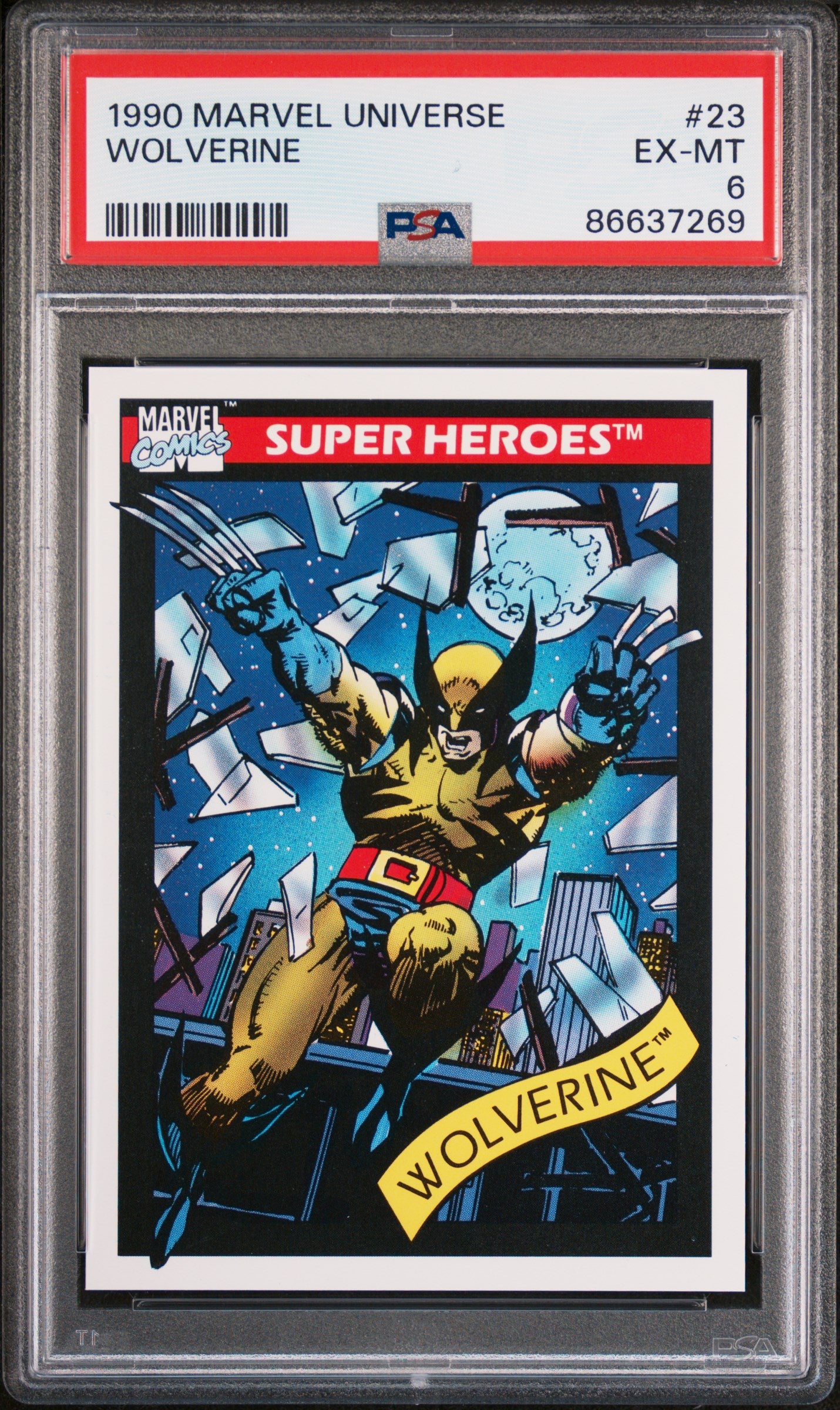 1990 Marvel Universe Wolverine #23 PSA 6 Graded Comic - Rare Collectible for Superhero Fans & Comic Book Enthusiasts | Perfect for Display, Investment & Gift Giving