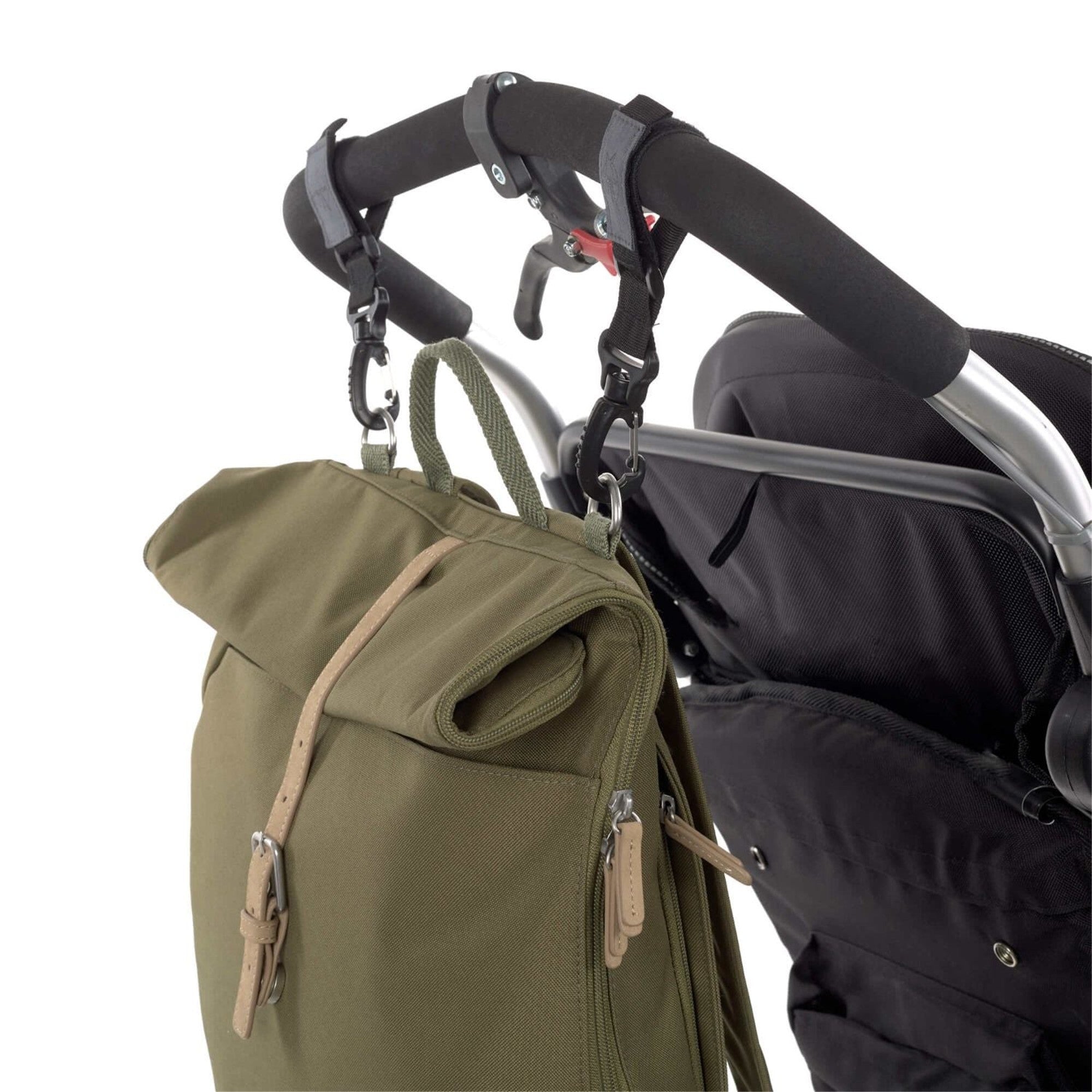 Lassig Green Label Rolltop Diaper Backpack - Waterproof Baby Bag for Travel, Hiking & Daily Use - Spacious & Stylish Diaper Tote with Insulated Pocket