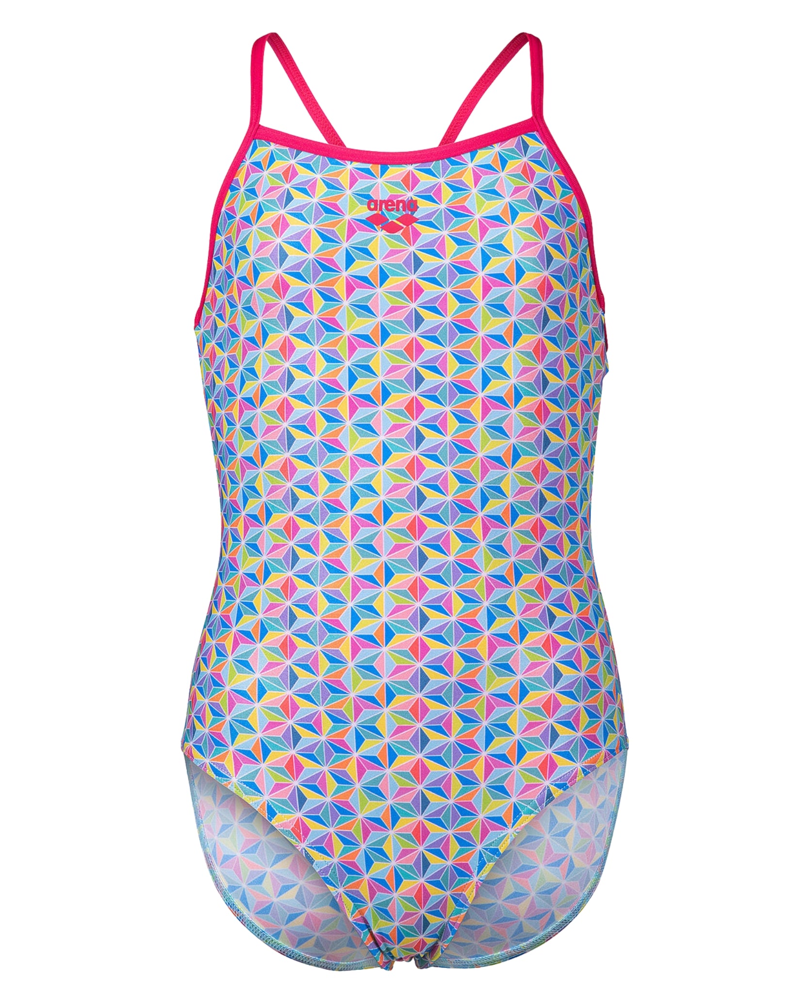 Girls Starfish Print Lightdrop Back Swimsuit - Rose & Multi Color | Perfect for Beach, Pool, and Summer Vacations