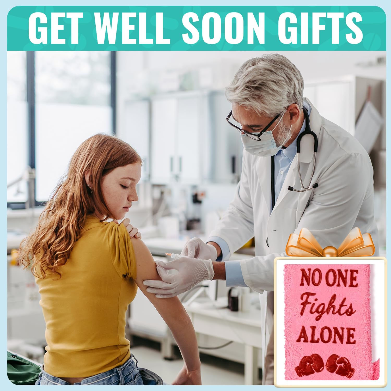 HAPPYPOP Breast Cancer Awareness Gifts for Women - Thoughtful Get Well Soon Presents for Patients, Survivors & Supporters - Perfect for Chemo Care Packages, Hospital Visits & Encouragement Gifts