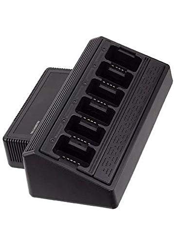 Universal Rapid Six-Bay Drop-in Charger for Motorola A12 with Built-in Power Supply | Fast Charging Station for Home, Office & Retail Stores