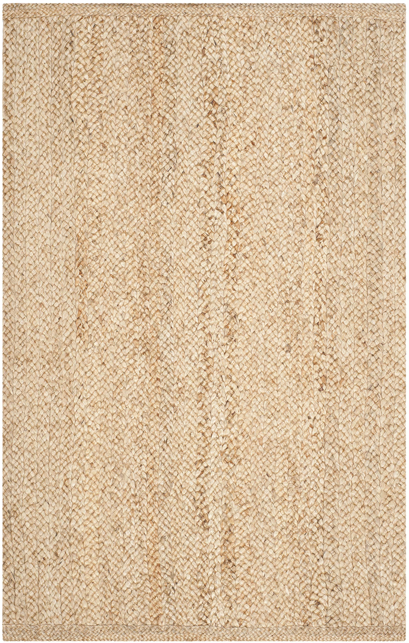 SAFAVIEH Handmade Jute Natural Fiber Accent Rug 4' x 6' - Eco-Friendly Floor Mat for High Traffic Areas, Entryway, Living Room & Bedroom Decor (NF461A) | Perfect for Boho Chic, Farmhouse & Coastal Style Homes