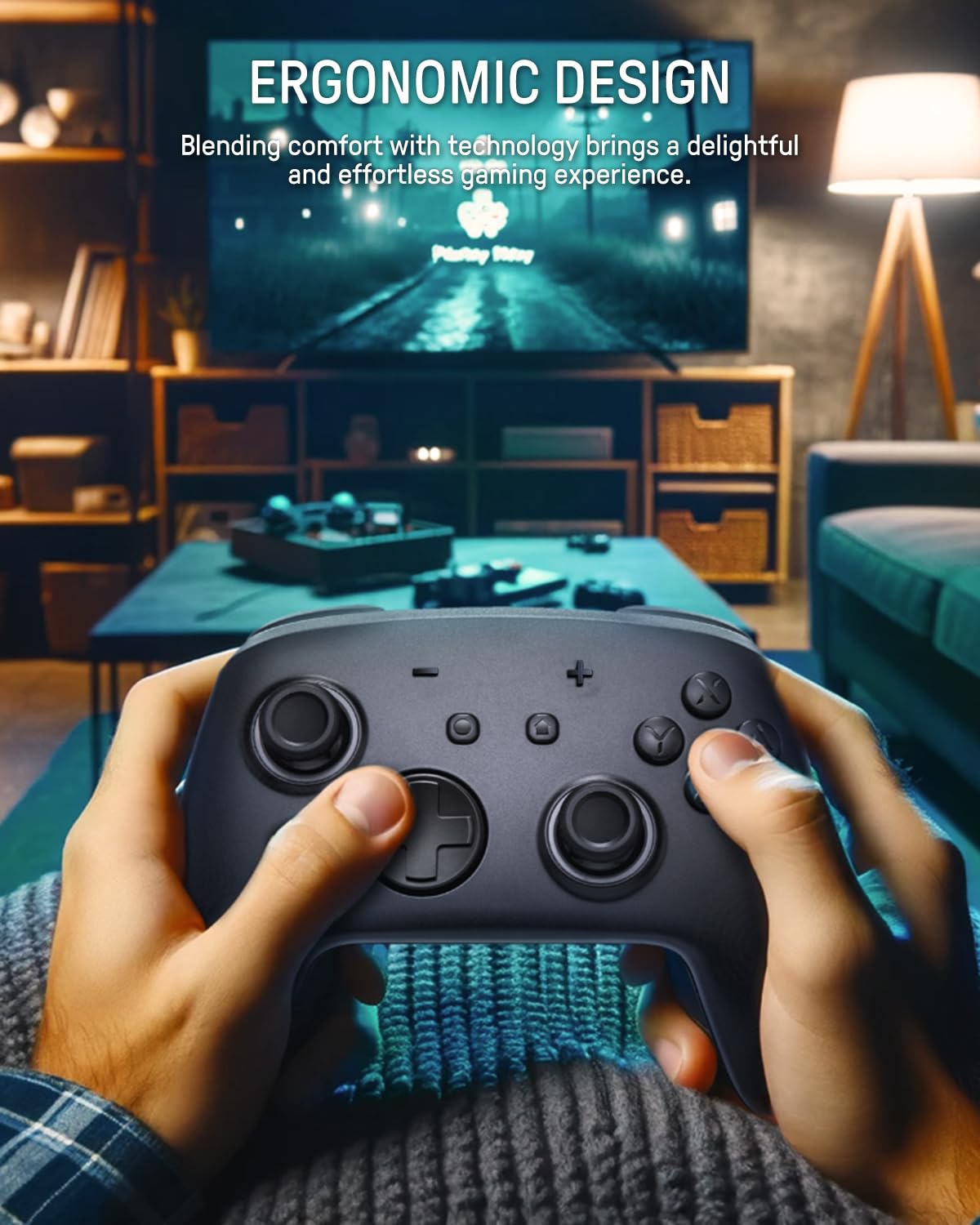 FUNLAB Pro Wireless Controller for Nintendo Switch/OLED/PC - Bluetooth Gamepad with RGB Firefly Lights, Amiibo NFC, Paddle Buttons, Turbo & Motion Controls (Black) | Perfect for Gaming, Streaming & Multiplayer Sessions