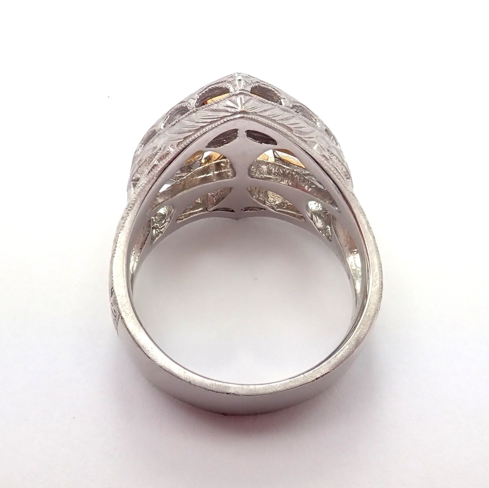 Authentic 18k White & Yellow Gold Diamond Cross Shield Crest Ring by Loree Rodkin - Luxury Religious Jewelry for Men & Women, Perfect for Gifts, Weddings & Special Occasions