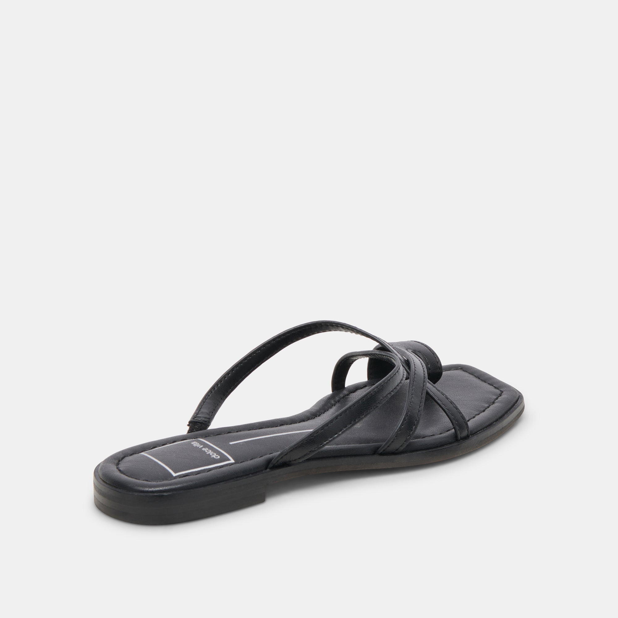 Indigo Black Leather Sandals for Women - Comfortable & Stylish Footwear for Summer, Beach, and Casual Outings