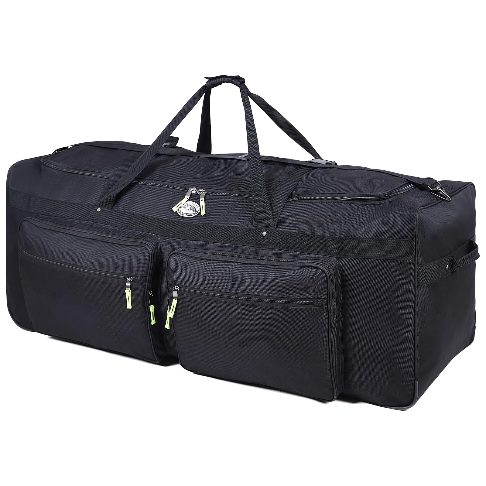 1800D Heavy Duty Soft Camping Trunk with Shoulder Straps - Durable Storage for Kids' Sleepaway Camp Gear & Travel Essentials