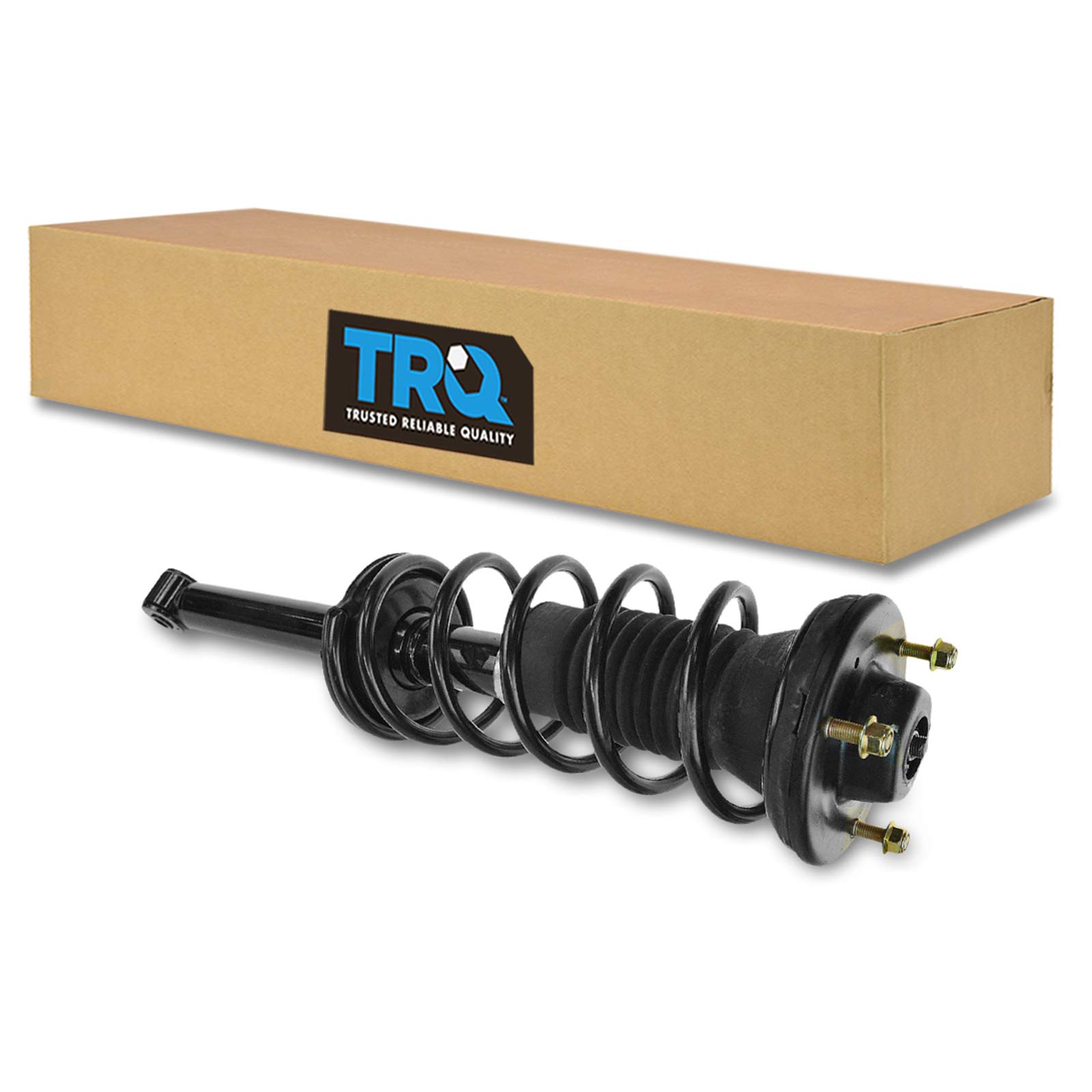 TRQ Rear Shock & Spring Strut Assembly Replacement for 1990-2000 Lexus LS400 - Premium Suspension Parts for Smooth Ride & Enhanced Handling - Perfect for Daily Commuting & Road Trips