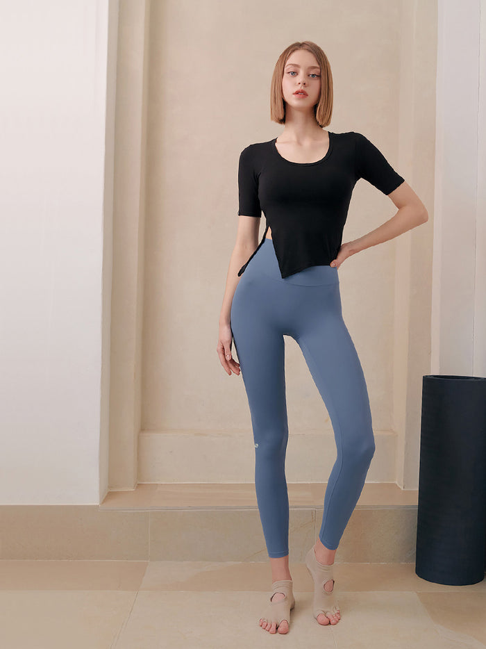 Black Label 330N High-Waisted Yoga Leggings for Women - Premium Workout Tights for Running, Gym & Lounge - Moisture-Wicking & Stretchy Comfort