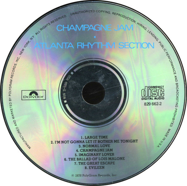 Atlanta Rhythm Section - Champagne Jam CD Album (Reissue, Remastered) | Classic Rock Music for Parties & Road Trips