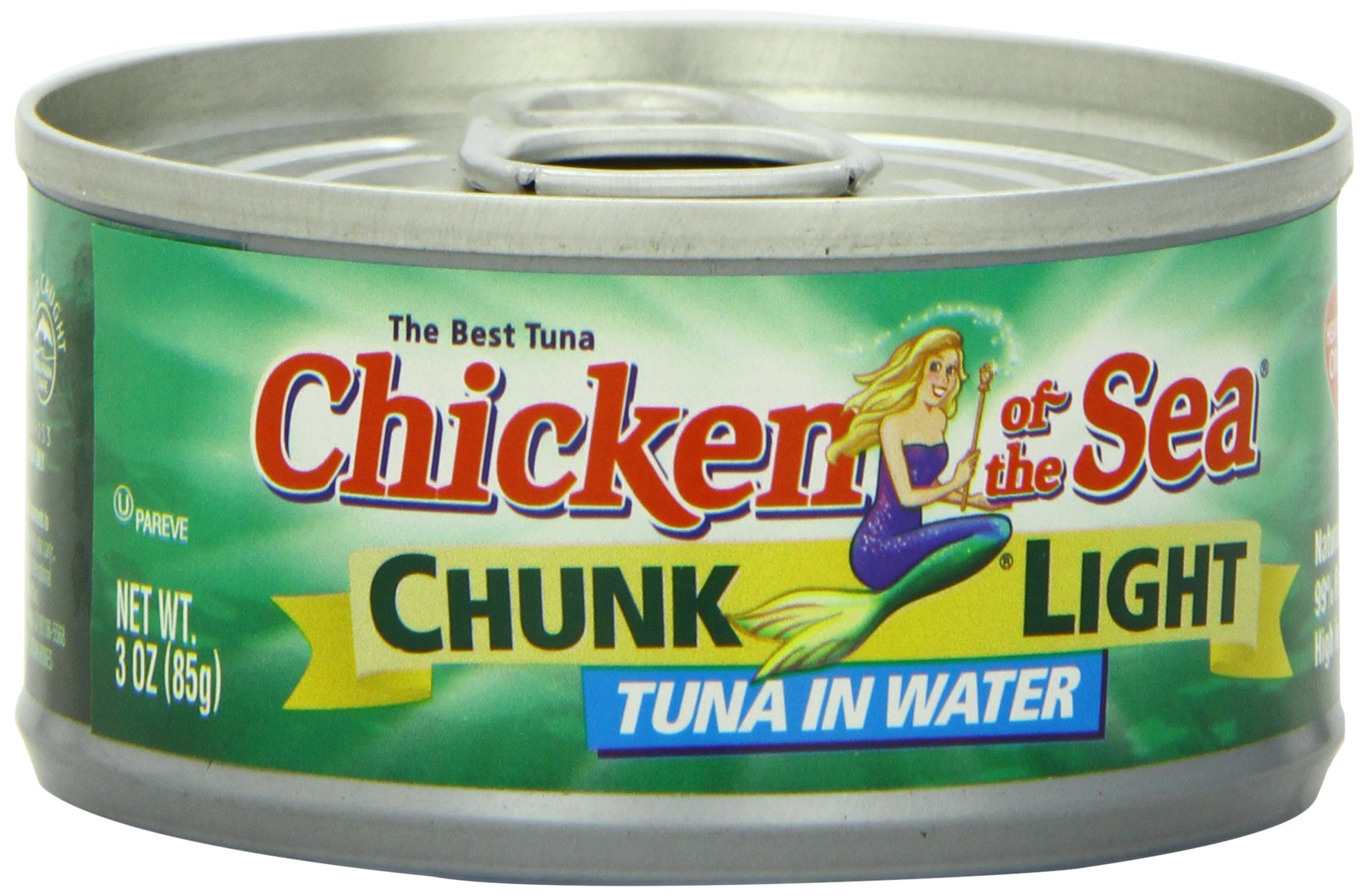 Chicken of the Sea Chunk Light Tuna in Water - 3 oz Cans (Pack of 24) | Easy Open, High Protein, Keto & Paleo Friendly | Perfect for Salads, Sandwiches & Meal Prep