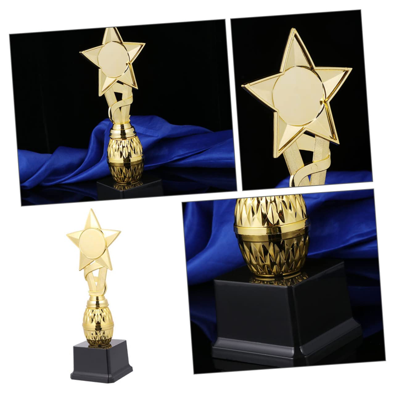 Toddmomy 4-Piece Kids Football Trophy Set - Reusable Plastic Sports Reward Toys for Children | Perfect for Soccer Parties, Awards Ceremonies & Youth Sports Motivation