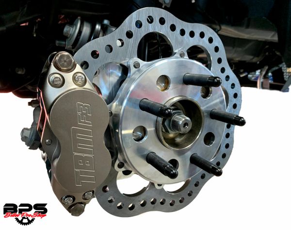TBM Rear Drag Race Brake Kit for 2015-2021 Ford Mustang S550 - Compatible with Factory Knuckles | High-Performance Racing Brakes for Track & Street Use