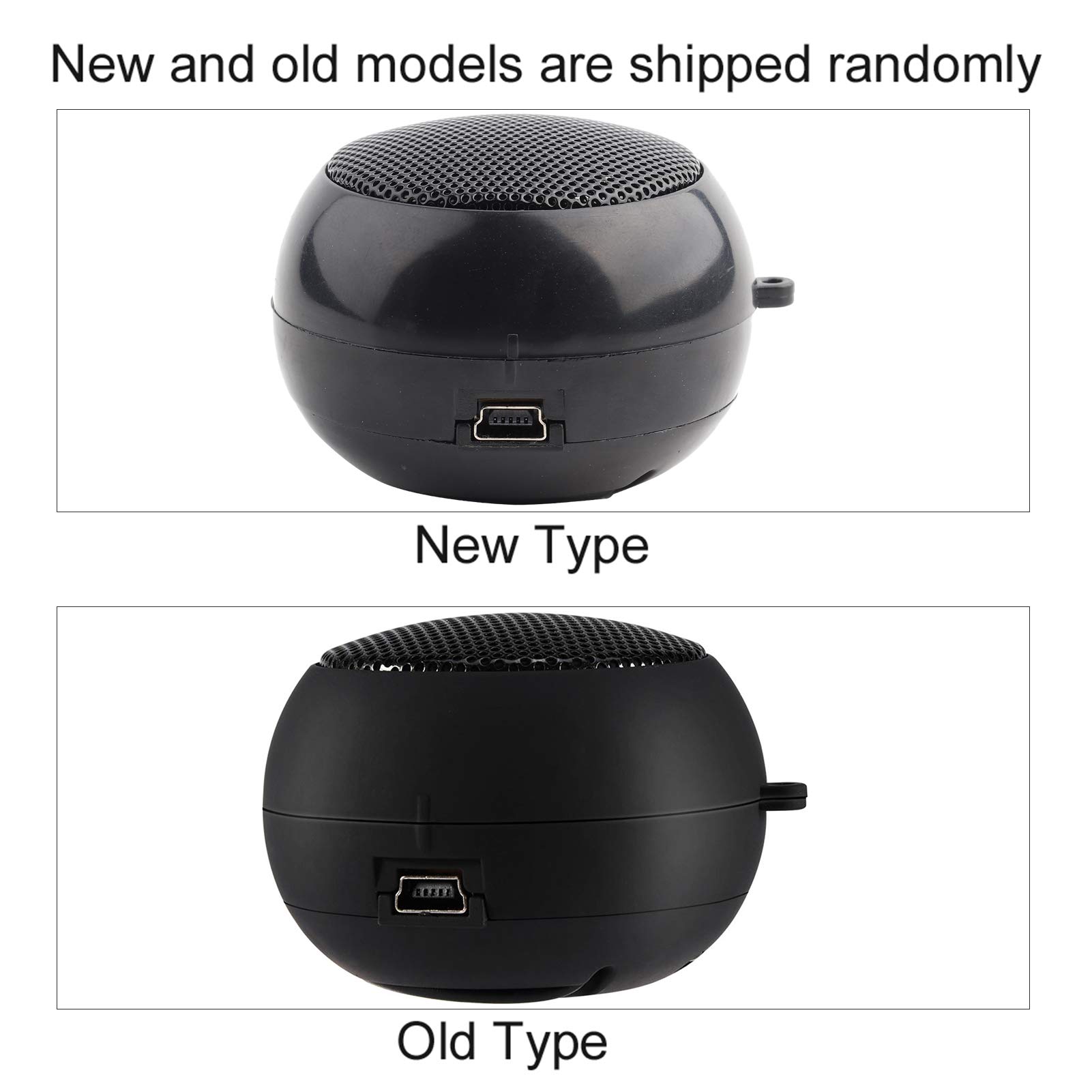 Portable Mini Bluetooth Speaker with 3.5mm AUX & USB - Wireless Rechargeable Speaker for iPhone, Android, MP3, MP4, Laptop, PC - Perfect for Travel, Camping, Beach & Outdoor Activities (Black)