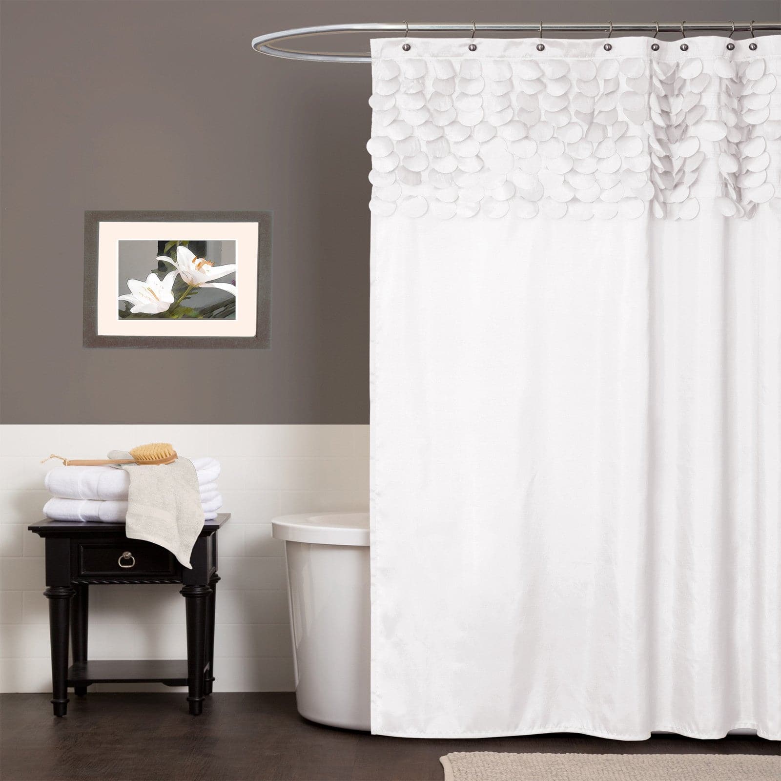 Luxury Waterproof Lillian Shower Curtain - Elegant Bathroom Decor for Modern Homes, Perfect for Bathroom, Spa, and Hotel Use