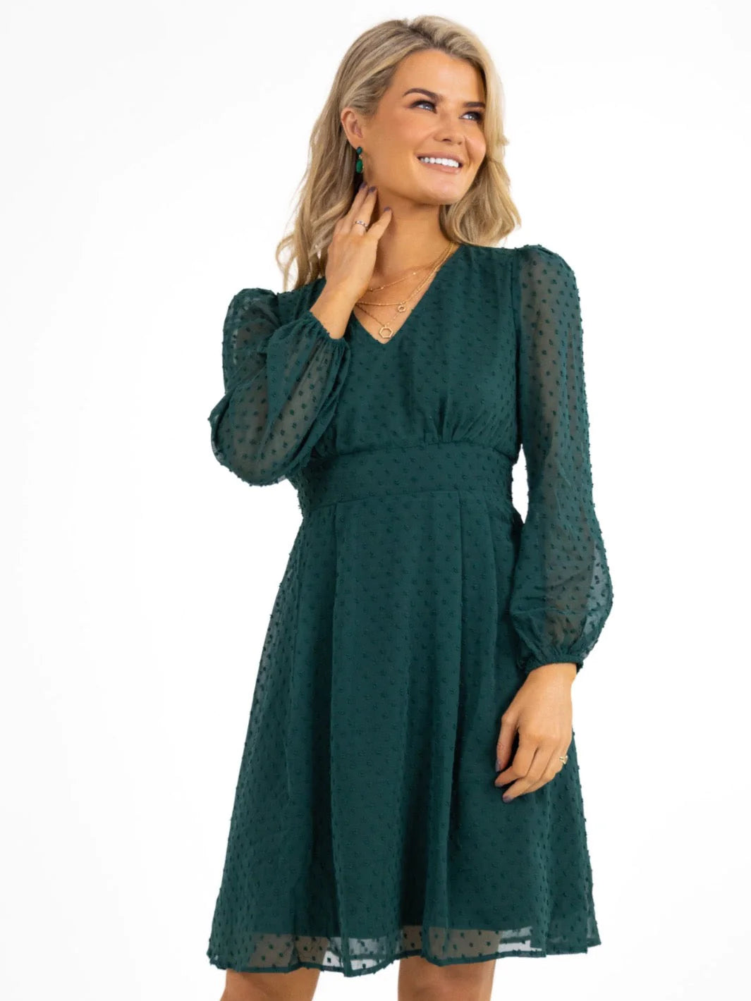 Audrey Mini Dress in Green - Elegant & Stylish Women's Summer Dress for Parties, Dates & Casual Outings