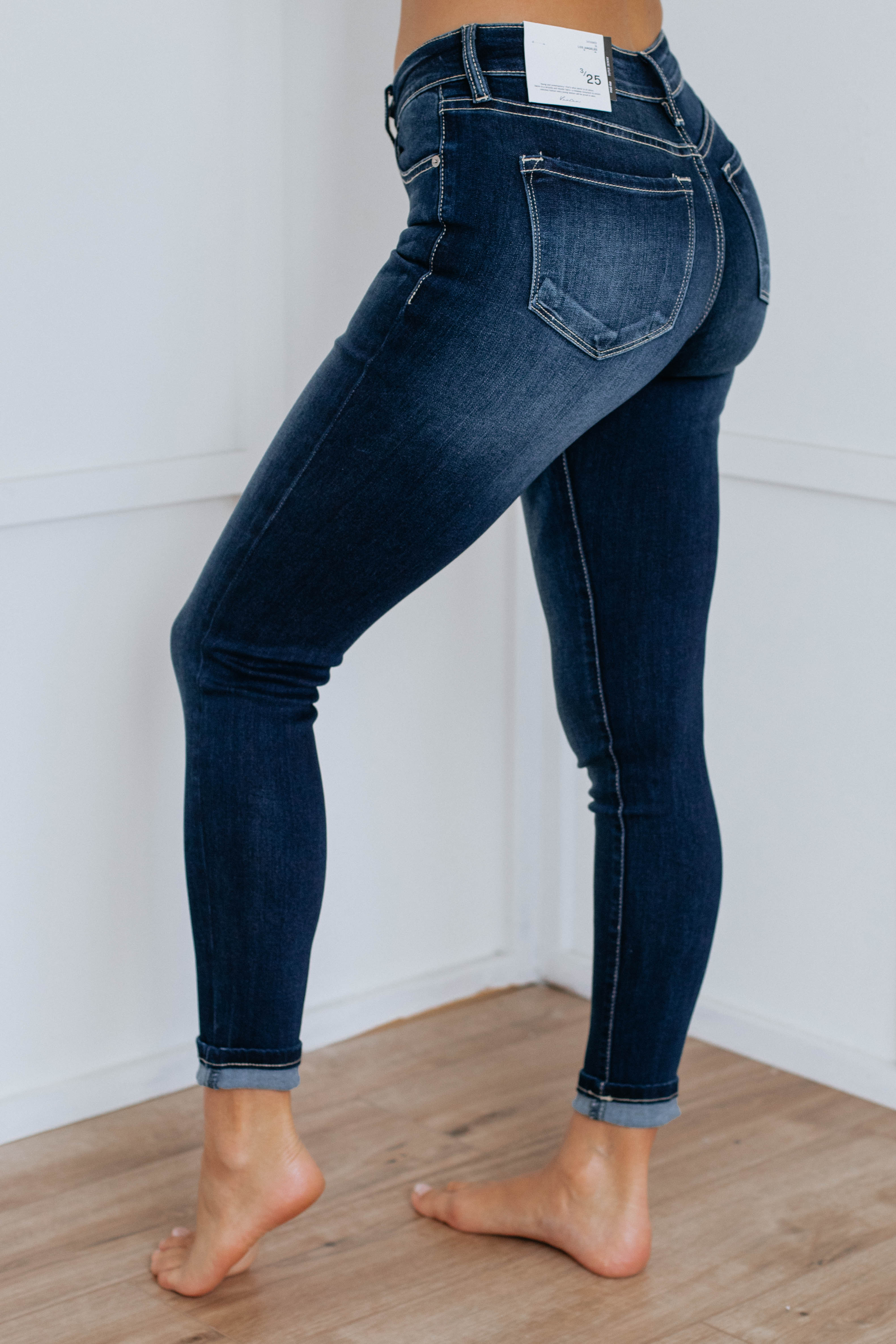 Tamara Kan High Waist Skinny Jeans for Women - Stretch Denim Pants, Comfortable & Stylish for Everyday Wear, Office, and Night Out