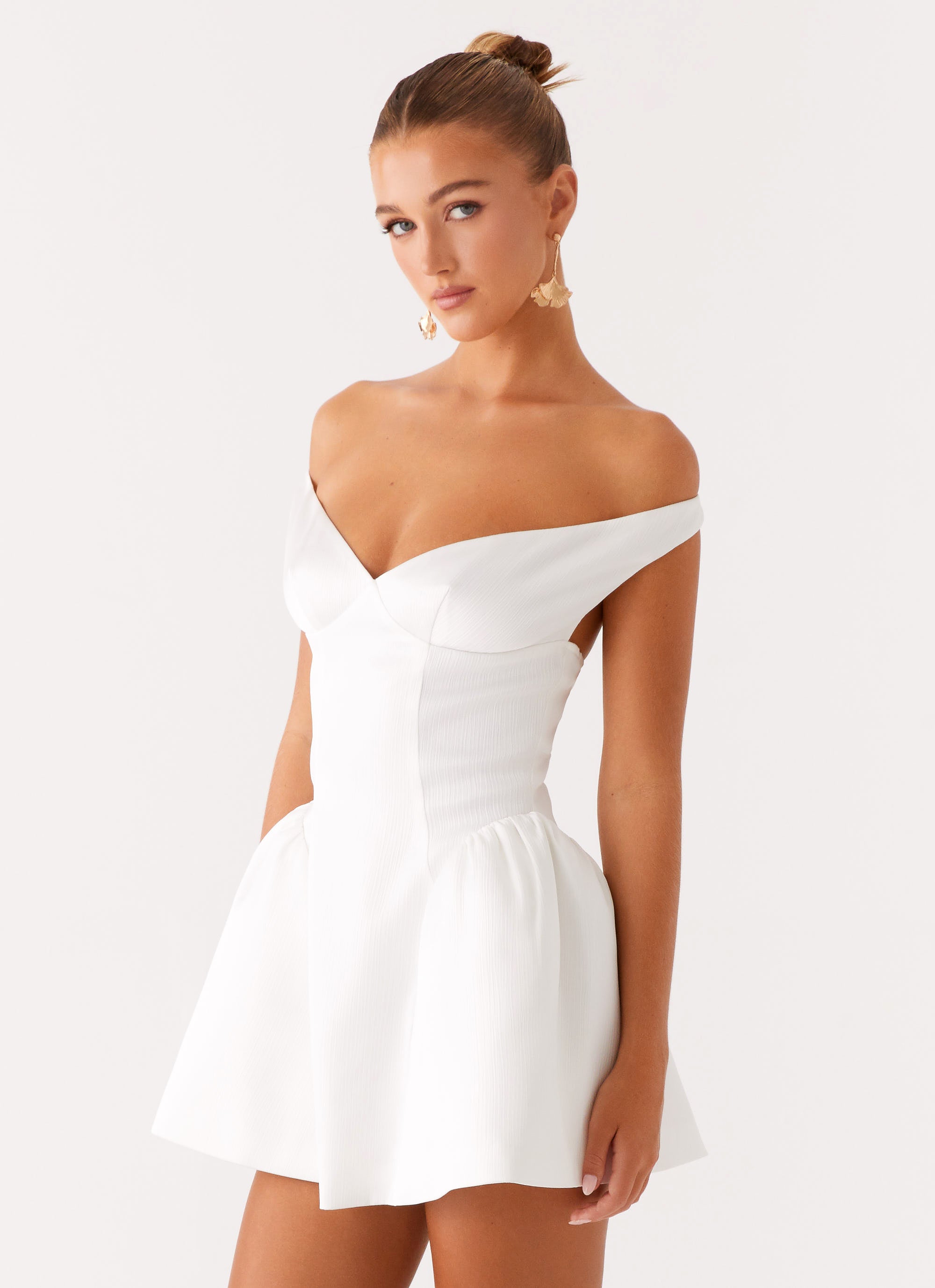 Cavella Mini Dress for Women - Elegant White Summer Party Cocktail Dress | Perfect for Weddings, Dates & Night Out