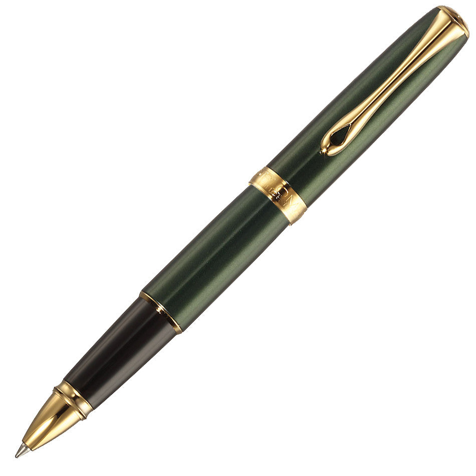 Diplomat Excellence A2 Green Rollerball Pen with Gold Trim - Premium Writing Instrument for Business Professionals, Gift Ideas & Luxury Office Use