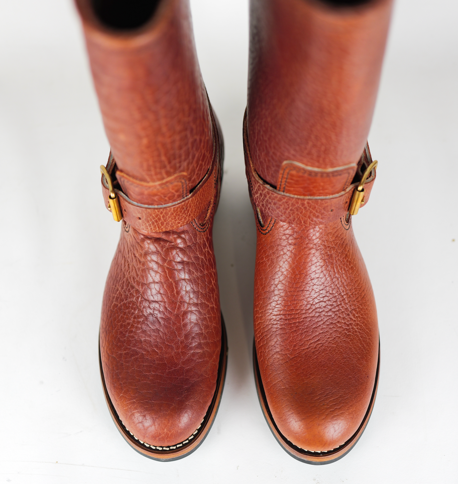 Premium Y'2 Leather Bullhide Engineer Boots for Men - Durable Work & Motorcycle Riding Boots - Perfect for Outdoor, Construction & Biker Lifestyle