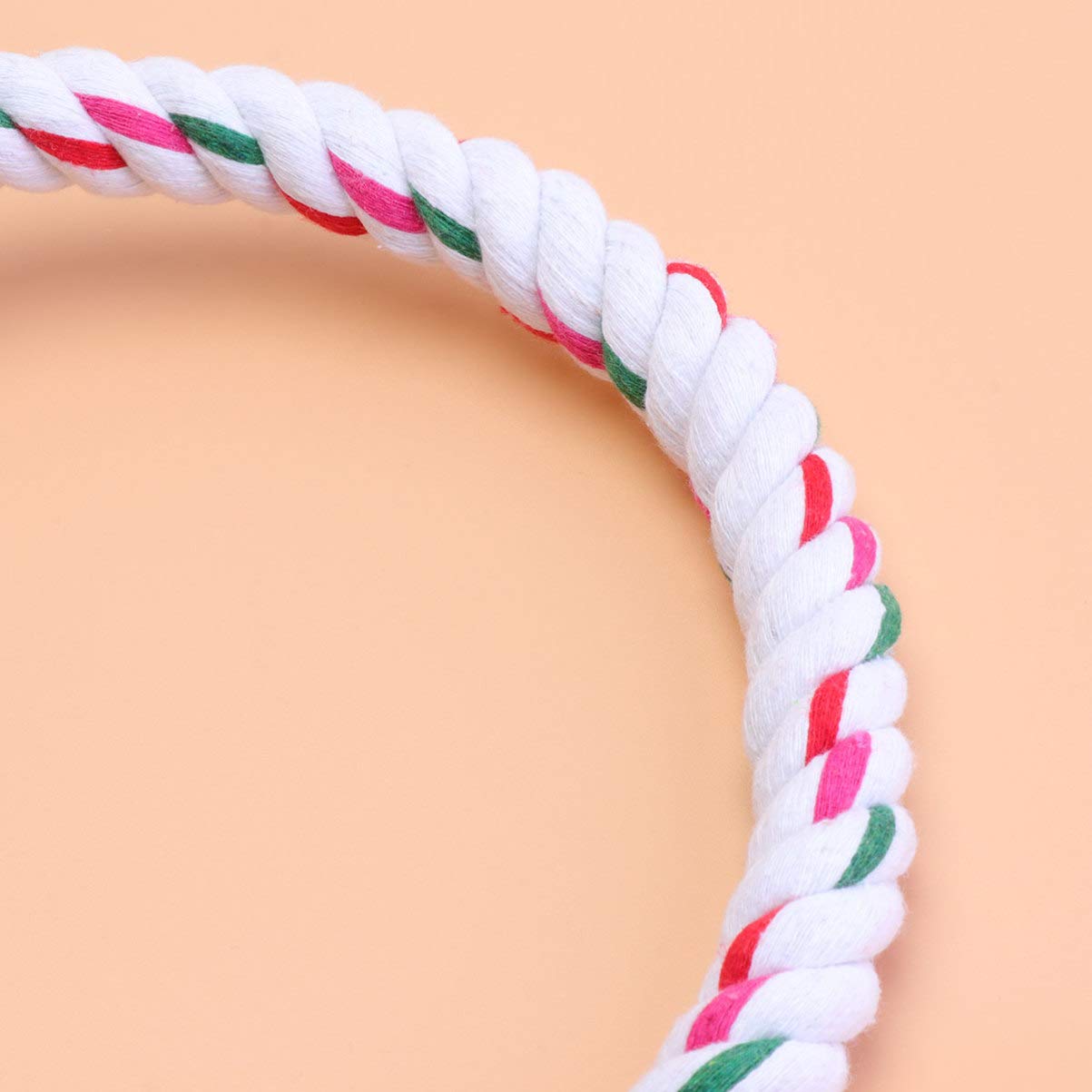 POPETPOP Colorful Parrot Chew Toys - Hanging Bird Swing with Rope Stand & Chewing Rings - Durable Pet Climbing & Grinding Toys for Parakeets, Cockatiels, Macaws (Perfect for Cage Play & Exercise)
