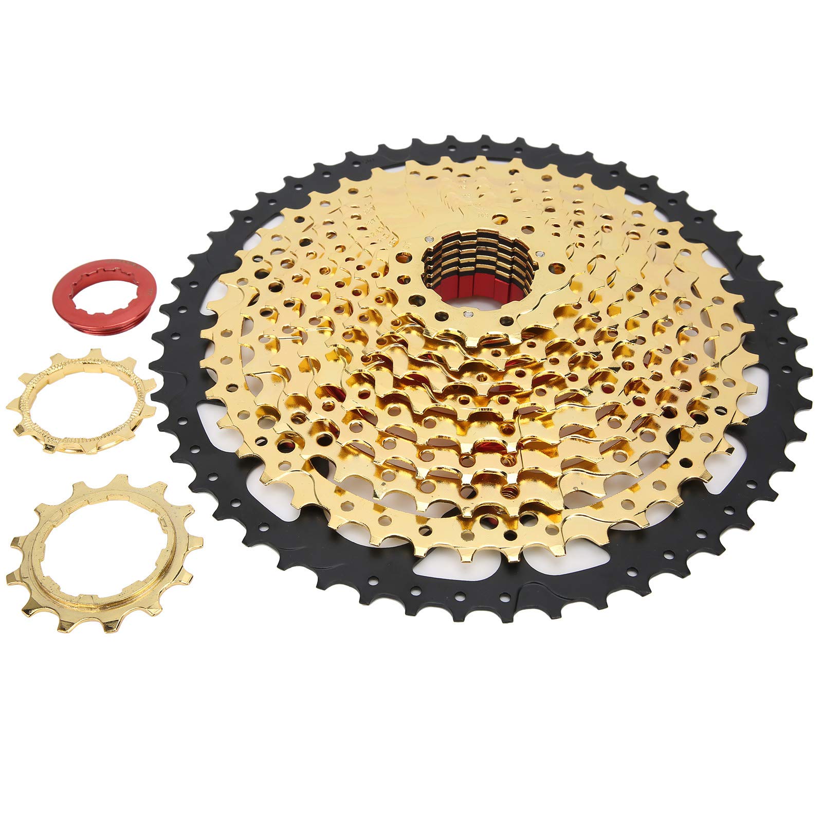 Keenso 11-Speed Bike Cassette Freewheel 11-50T - Compatible with Road Bikes & MTB Mountain Bikes - Durable Replacement Sprocket for Smooth Gear Shifting | Perfect for Cycling, Commuting & Off-Road Adventures